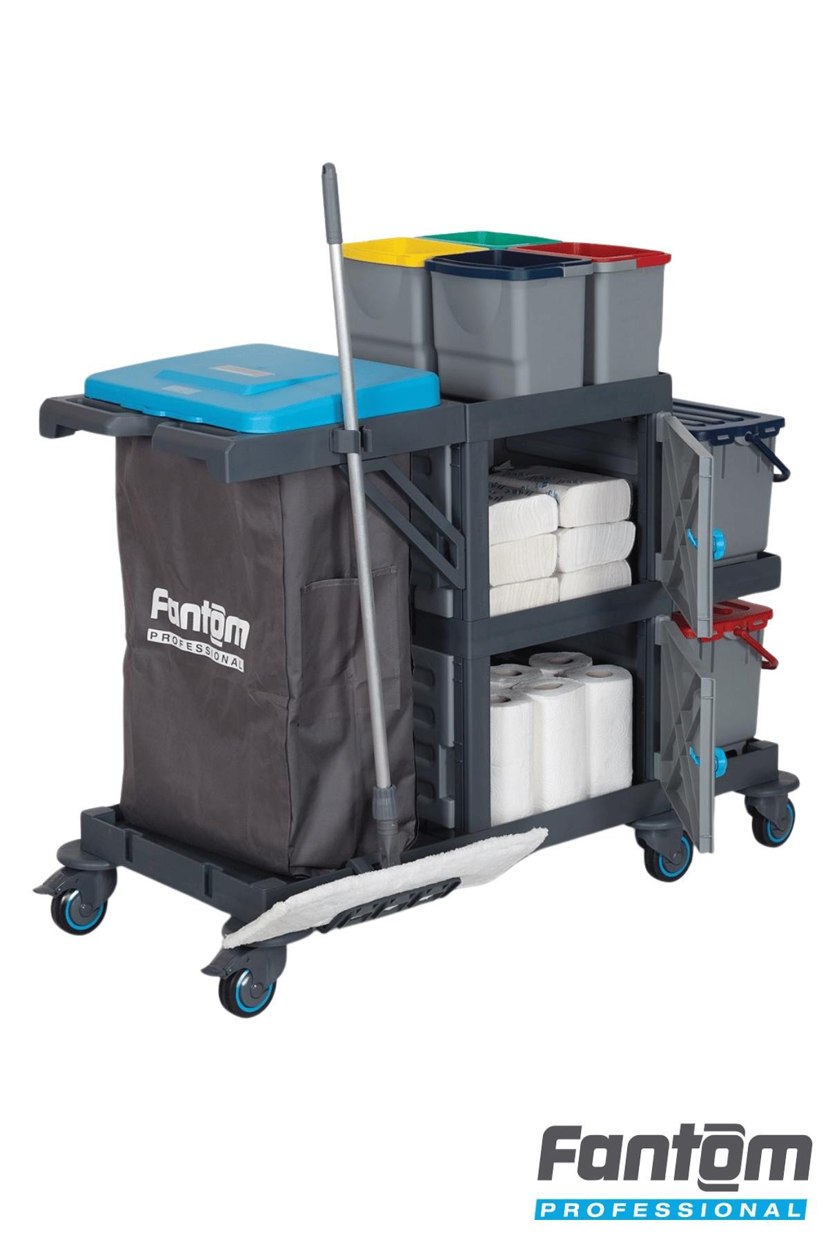 Fantom Procart 338 Temizlik Arabası Hastane, Okul, Yurt, Rezidans Ve Restaurant Kat Temizlik Arabası