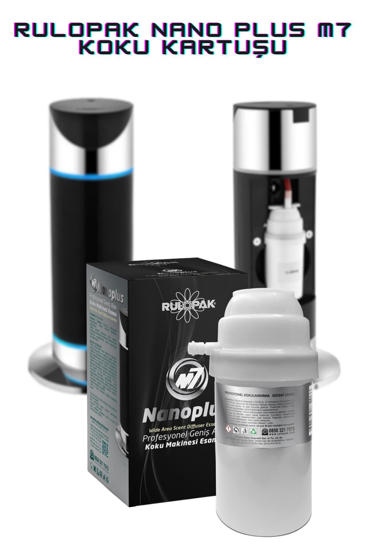 Rulopak Nanoplus M7 Geniş Alan Koku Makinesi Mango Koku Kartuşu 200 ml
