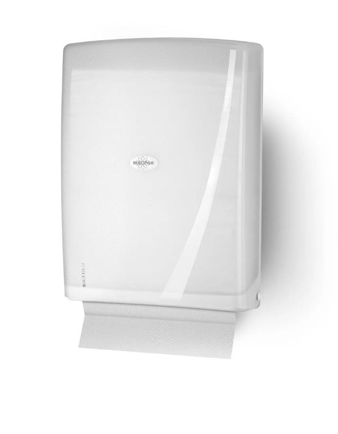 Rulopak Modern Z Katlama Kağıt Havlu Dispenseri 400'Lü Beyaz