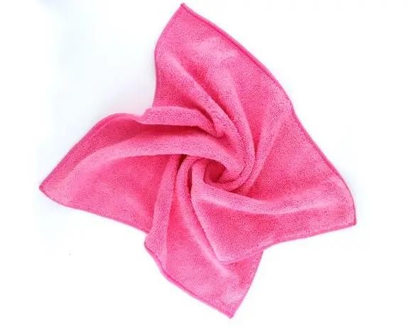 Hijyen Kapında Mikrofiber Cam Temizlik Bezi Pembe 5 Adet