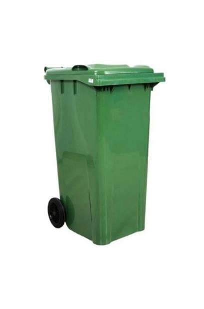120 LT Tekerlekli Yeşil Çöp Konteynerı