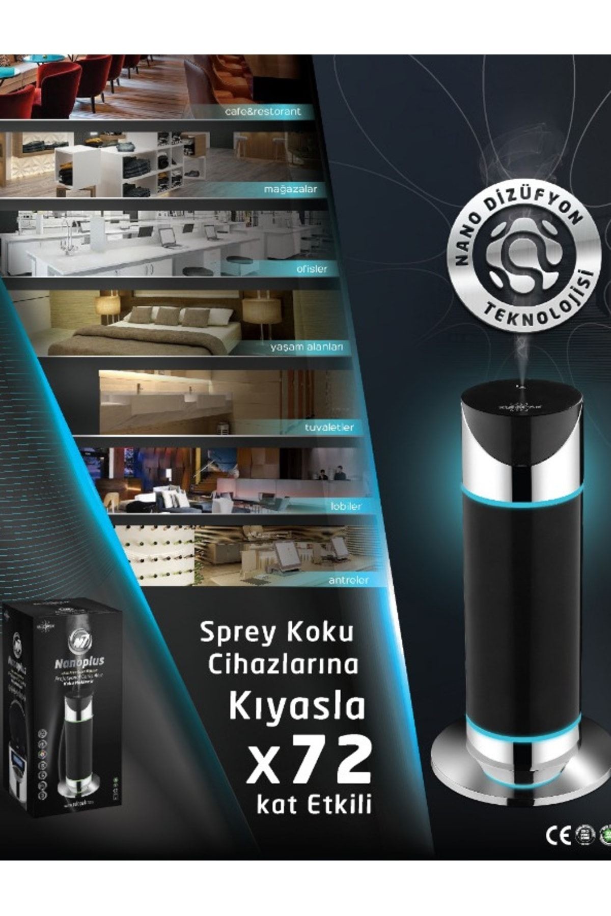 Rulopak Nano Plus M7 Kokulandırma Makinesi - 100 Ml Koku Kartuşu Dahil