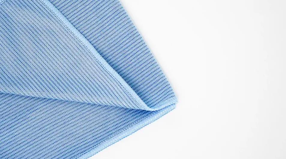 Hijyen Kapında Mikrofiber Cam Temizlik Bezi Mavi 10 Adet