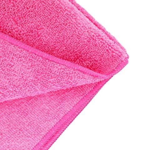Hijyen Kapında Mikrofiber Cam Temizlik Bezi Pembe 5 Adet