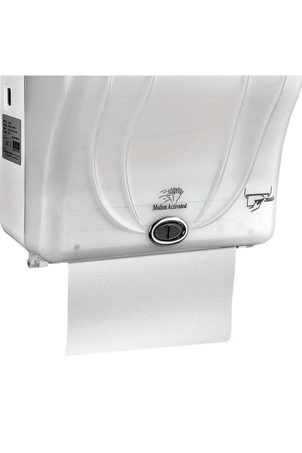 Rulopak Sensörlü Kağıt Havlu Dispenseri 21 Cm Transparan Beyaz