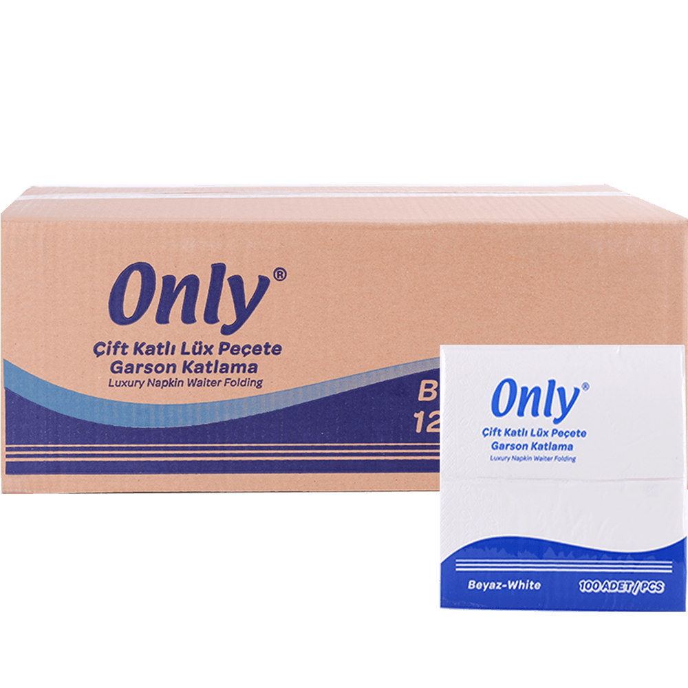 Only 33x33 Garson Katlama 100'lü Peçete 12 Adet