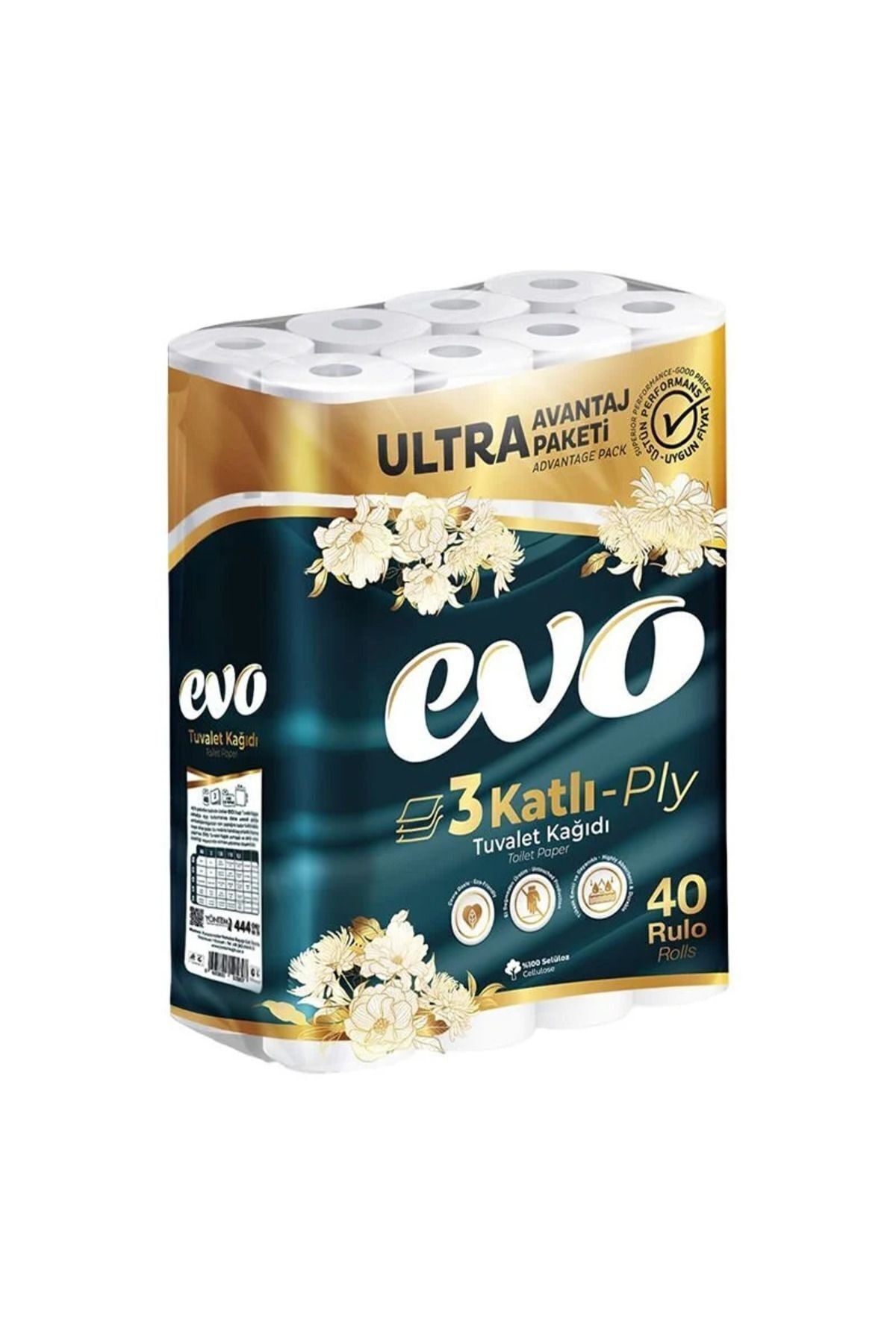 ONLY EVO 3 KATLI TUVALET KAĞIDI 40 RULO