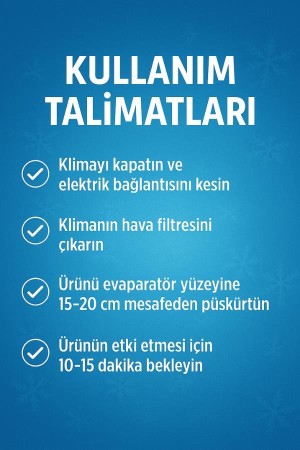 ONLA Klima Temizleyici Sprey 150 ml - Bakteri ve Koku Giderici, Ev & Araç Kliması Uyumlu