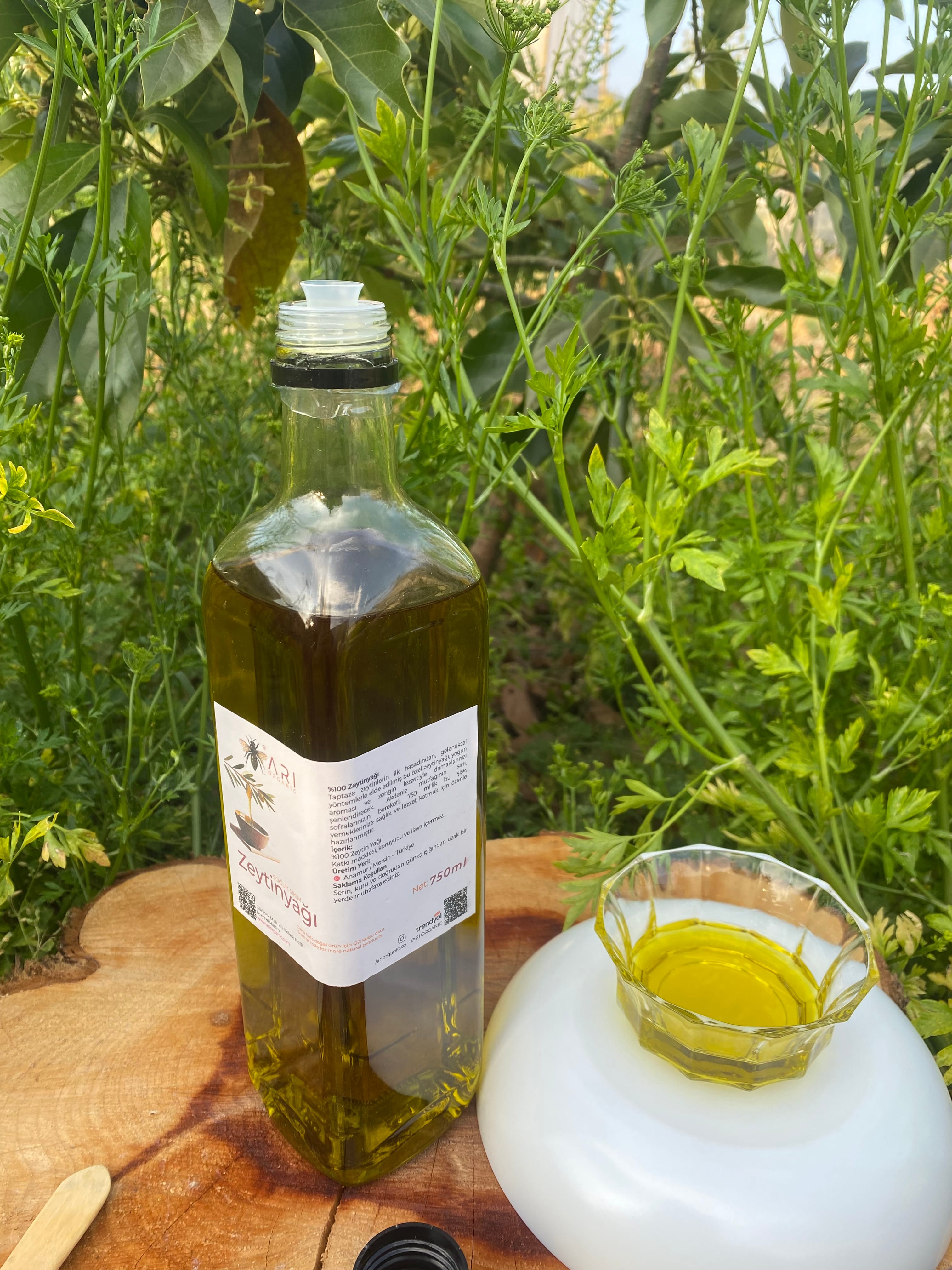 Doğal ve Soğuk Sıkım Zeytinyağı 750ml (Tanıtım Amaçlı) Özel Kapaklı)