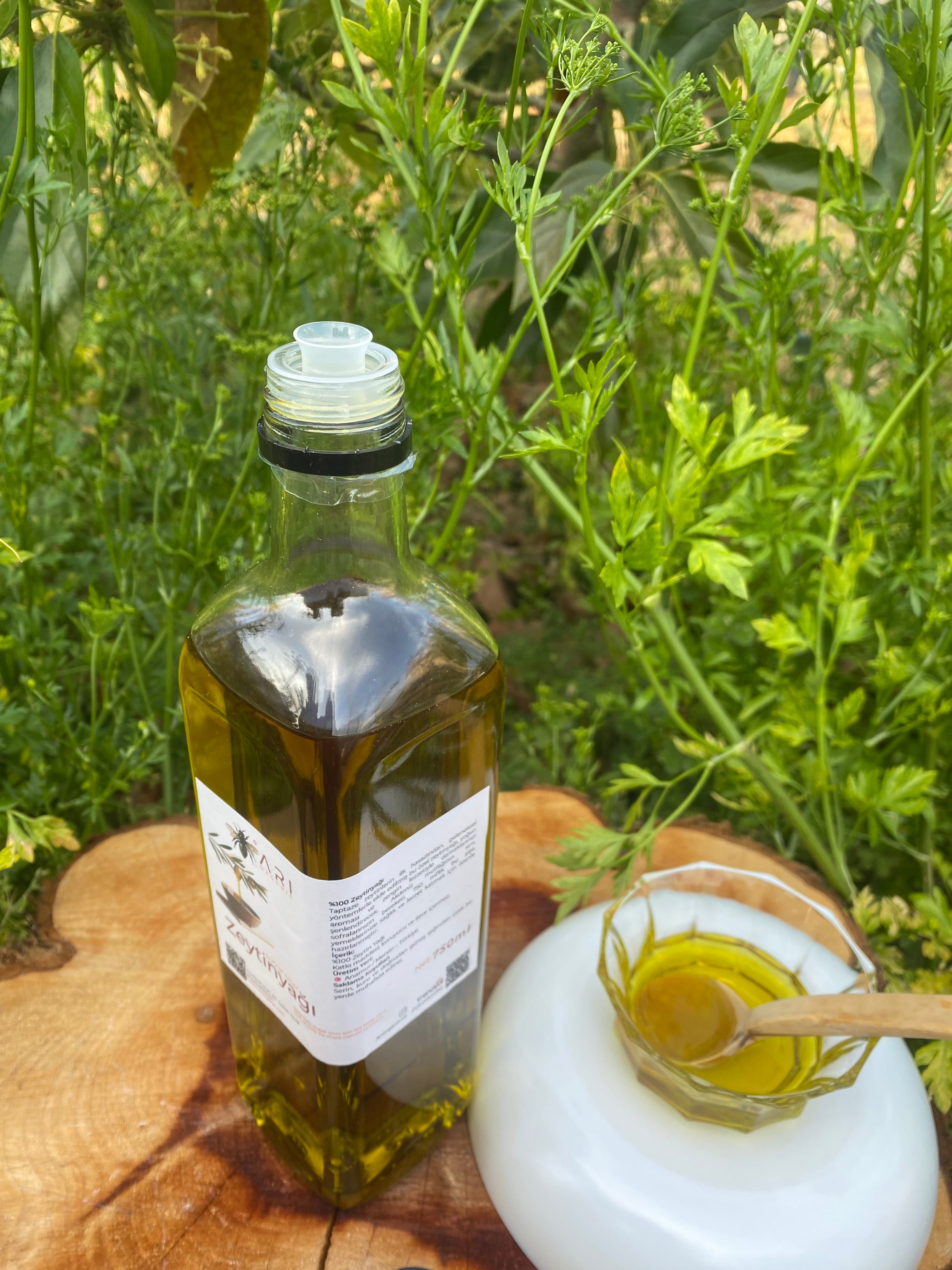 Doğal ve Soğuk Sıkım Zeytinyağı 750ml (Tanıtım Amaçlı) Özel Kapaklı)