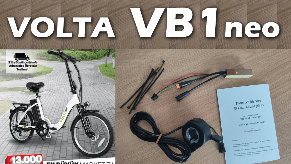 Parmak Gazı ve Aktifleştirme Aparatı (2024 sonrası modeller) - VB1 NEO ince teker