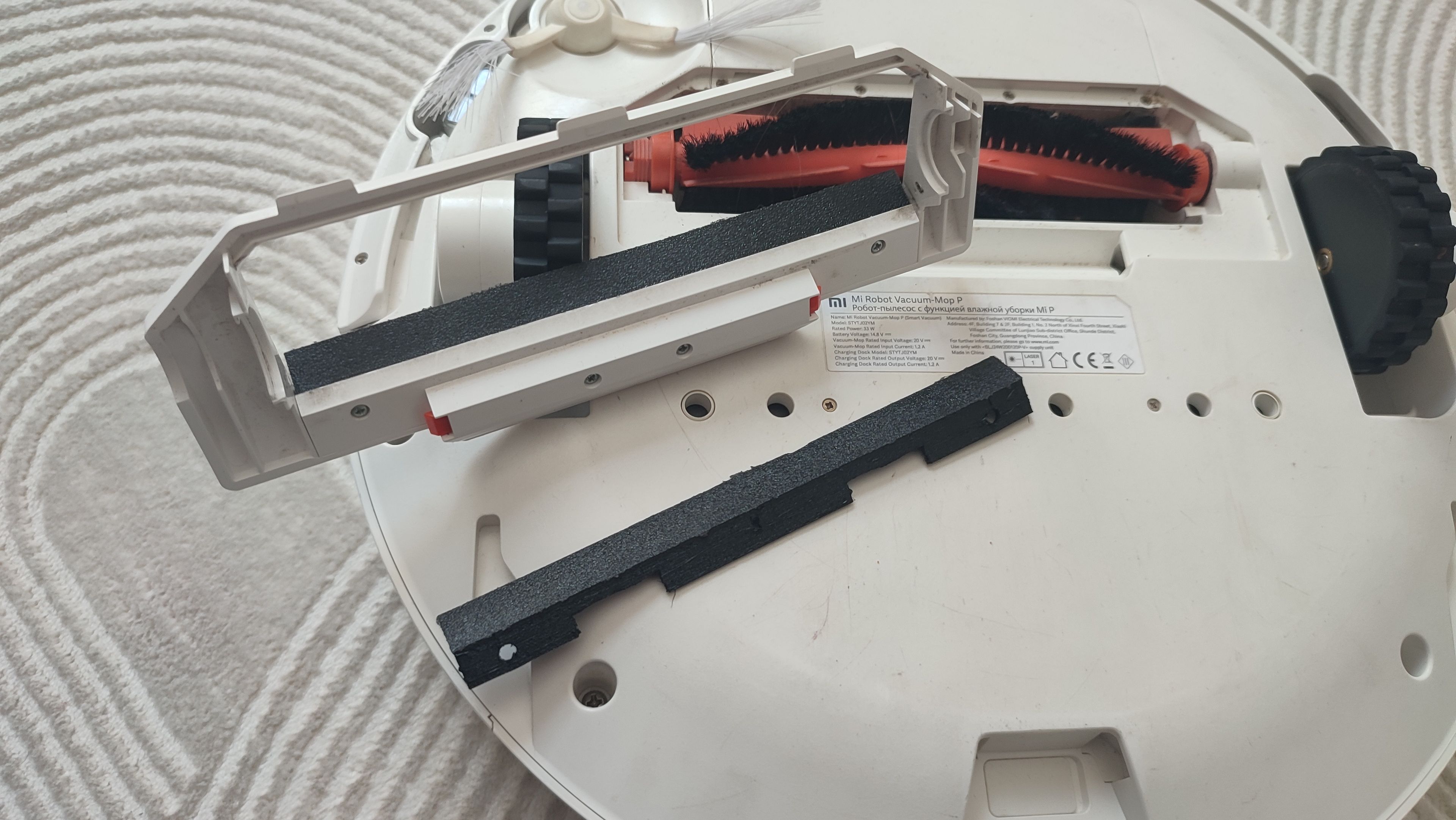 Robot Süpürge Fırça Lastiği | 2 Adet | Ücretsiz Kargo - Xiaomi 2 in 1 Vacuum Mop