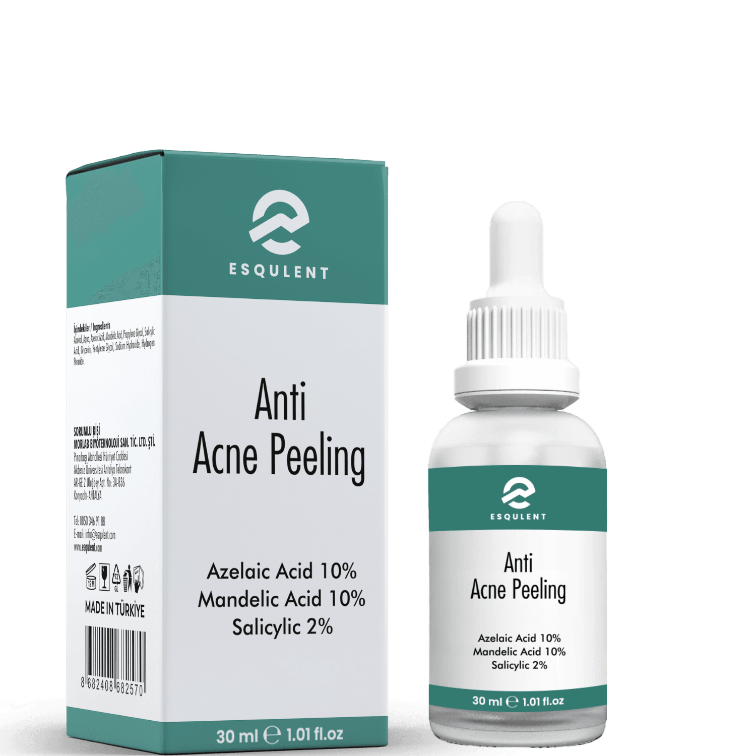   Esqulent Anti Acne Peeling| Sivilce ve Sebum Düzenleyici  Etkili Serum 30 ml