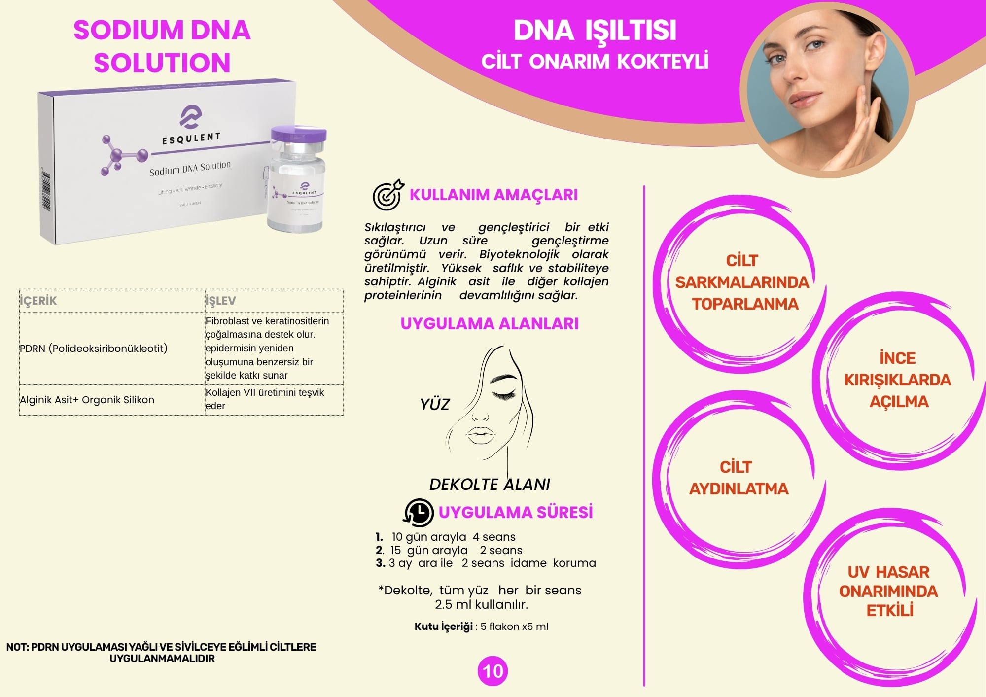  Esqulent  DNA-PDRN Solution / Somon DNA-PDRN Solusyon 5x5 ml