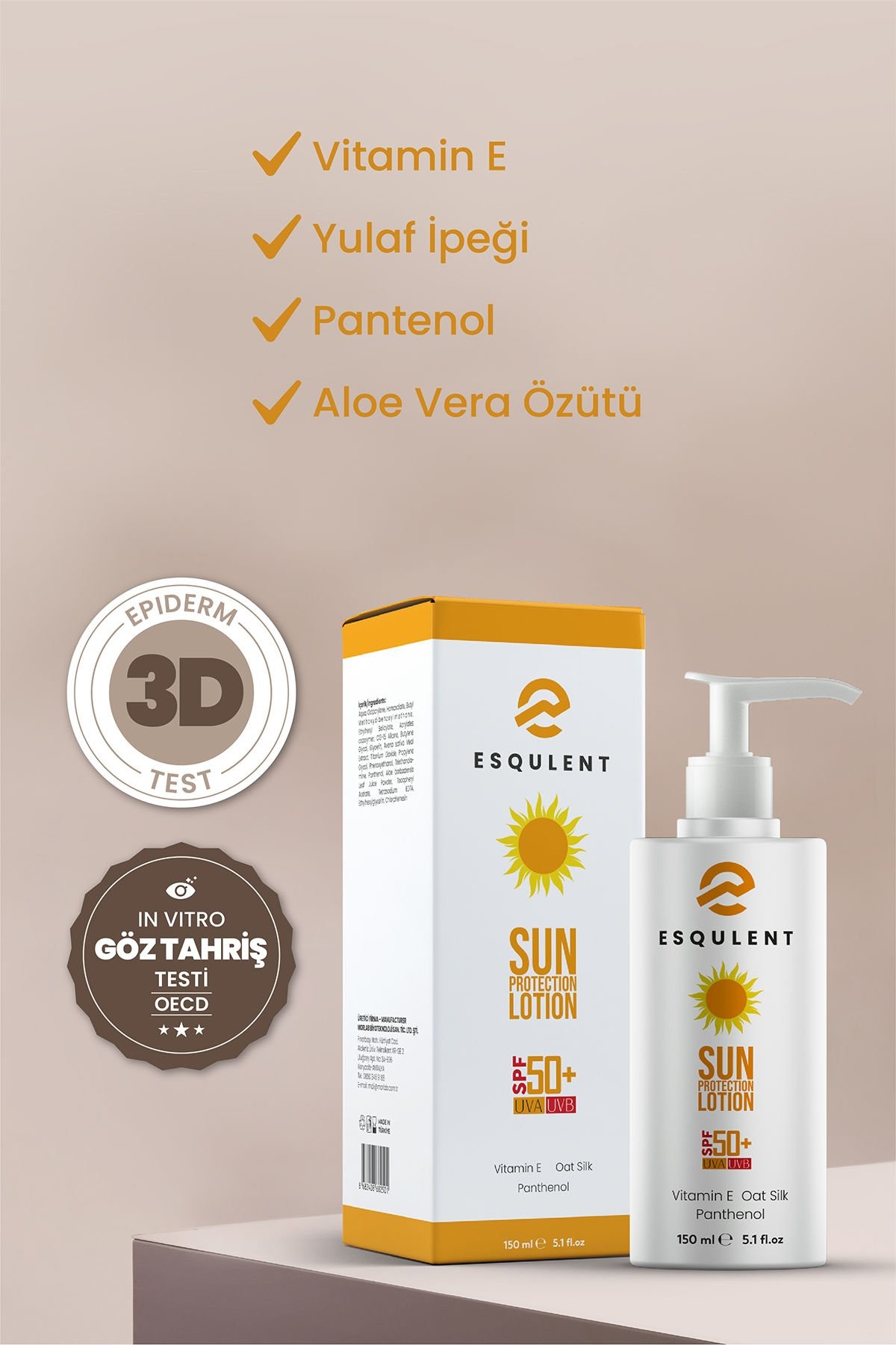 Yüksek Korumalı Güneş Losyonu Spf 50 150 ml