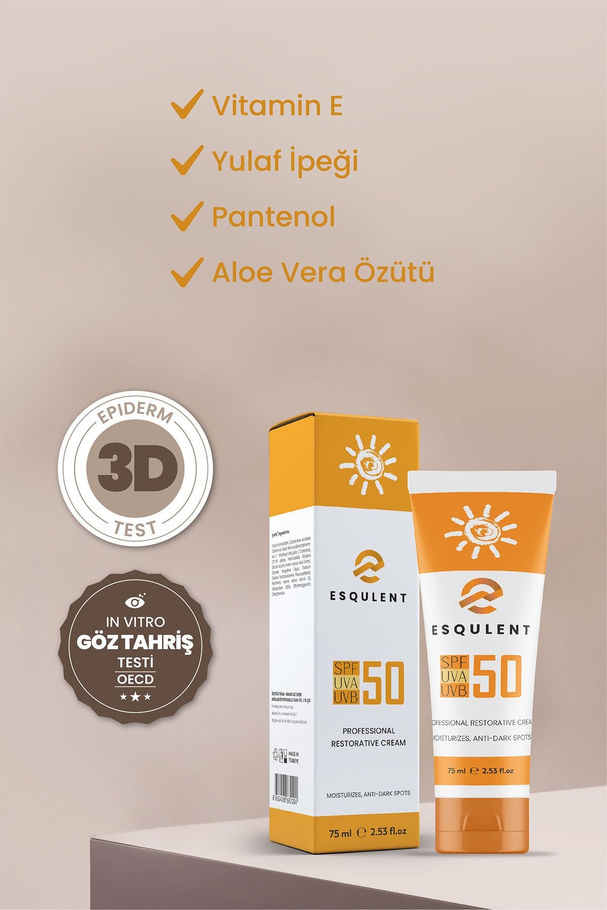 Leke Giderici Etkili Güneş Kremi Spf 50 75 ml