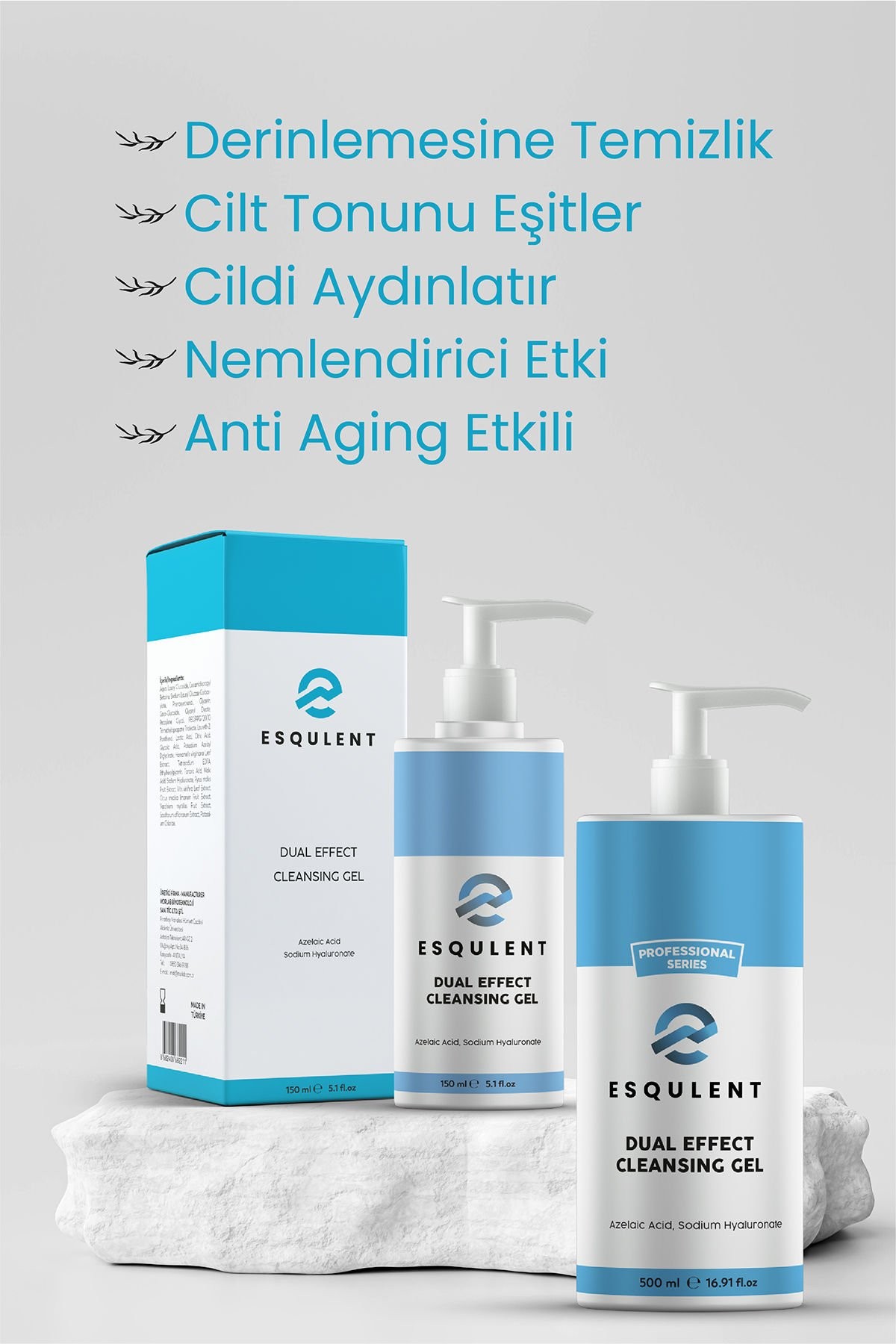 AHA ve Hyaluronik Asit İçeren Temizleme Jeli 150 ml