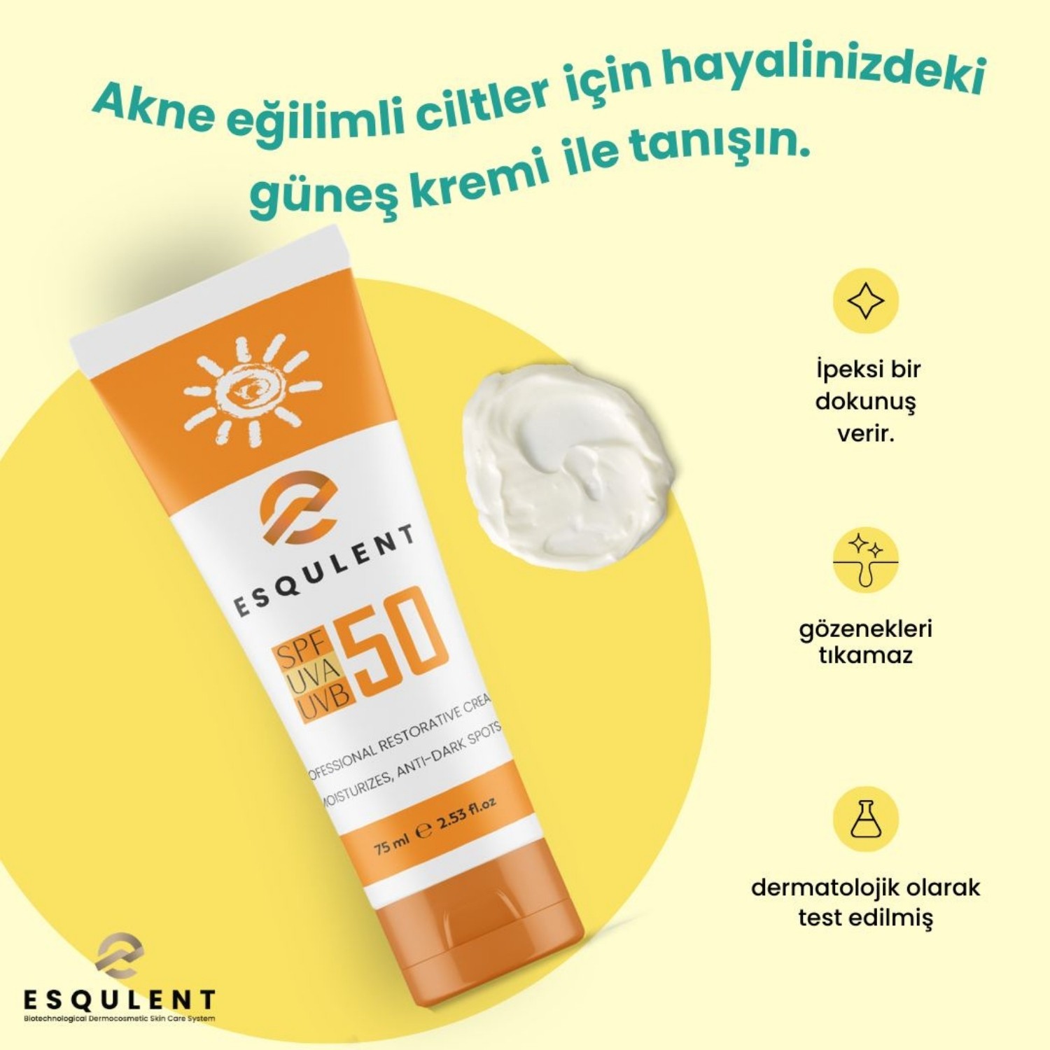  Esqulent Leke Giderici Etkili Güneş Kremi Spf 50 75 ml