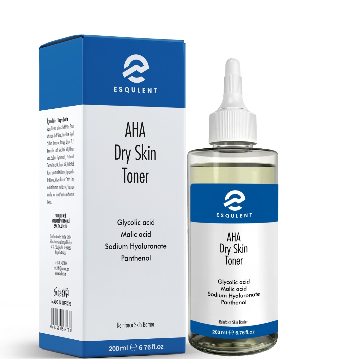 AHA Dry Skin Toner / Brightening, Revitalizing Tonic Containing AHA for Dry Skin 200 ml