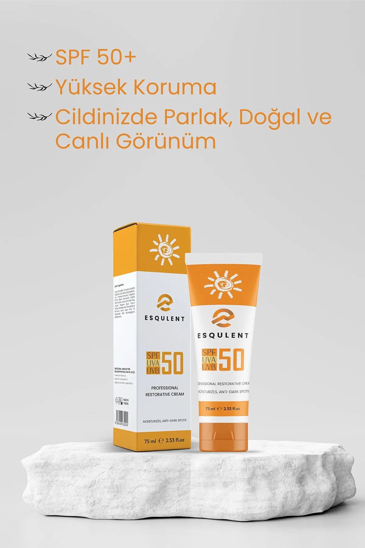  Esqulent 3'lü Cilt Bakım Seti (Cilt Temizleyici, Cilt Nemlendirici, Güneş Kremi Spf 50+)