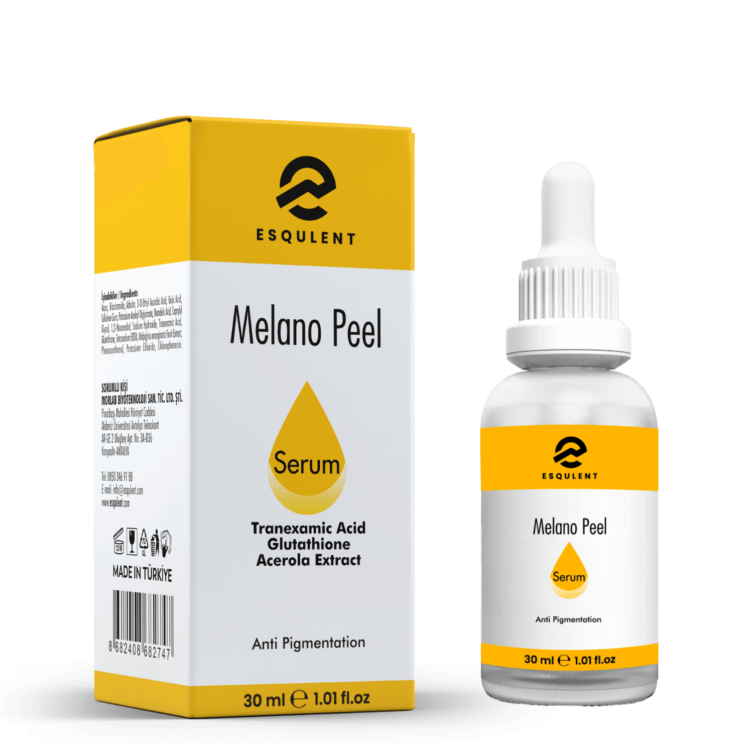   Esqulent Melano Peel Serum |Leke Karşıtı Etkili Serum 30 ml