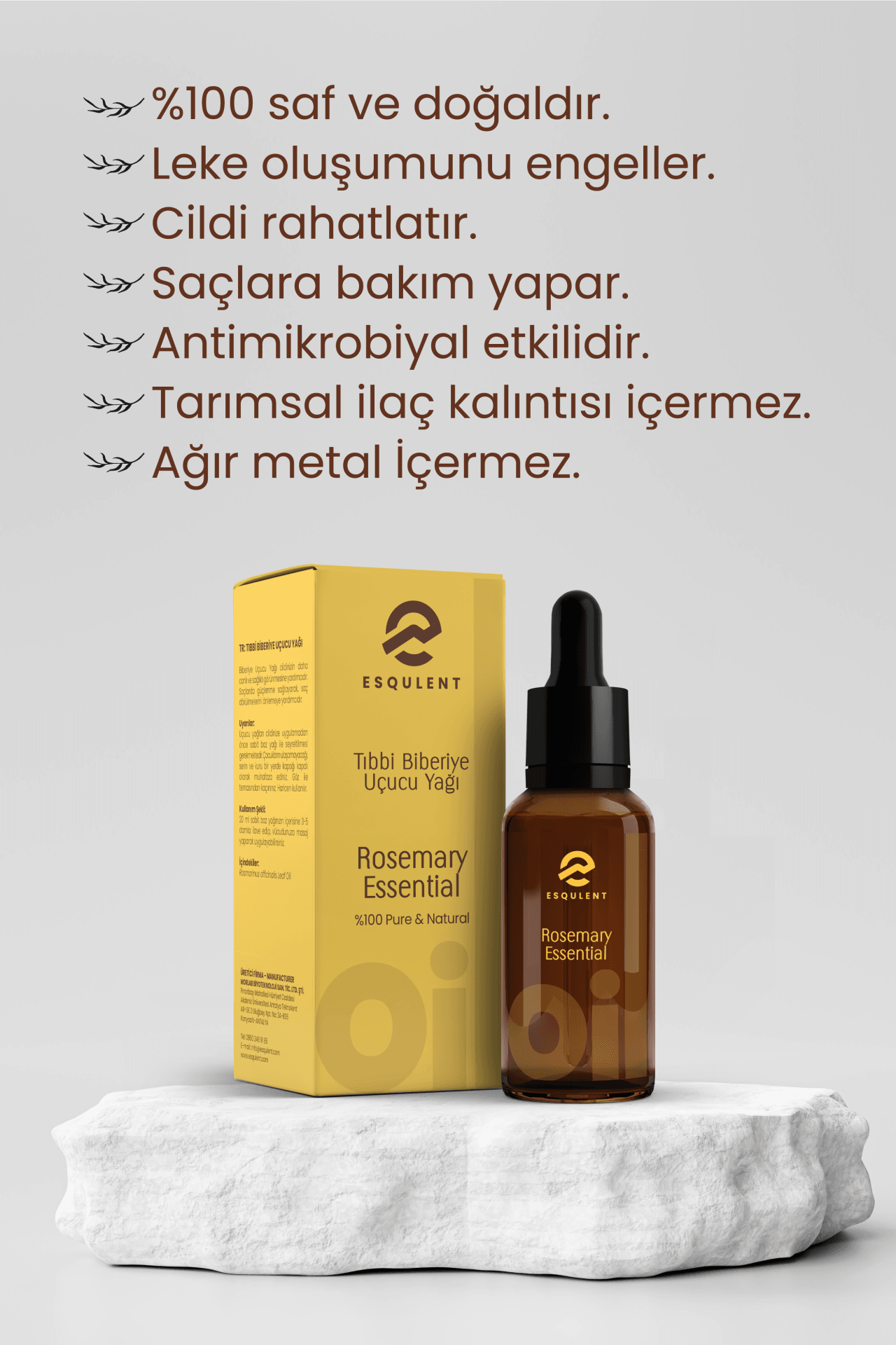  Esqulent  Biberiye Yağı 10 ml 