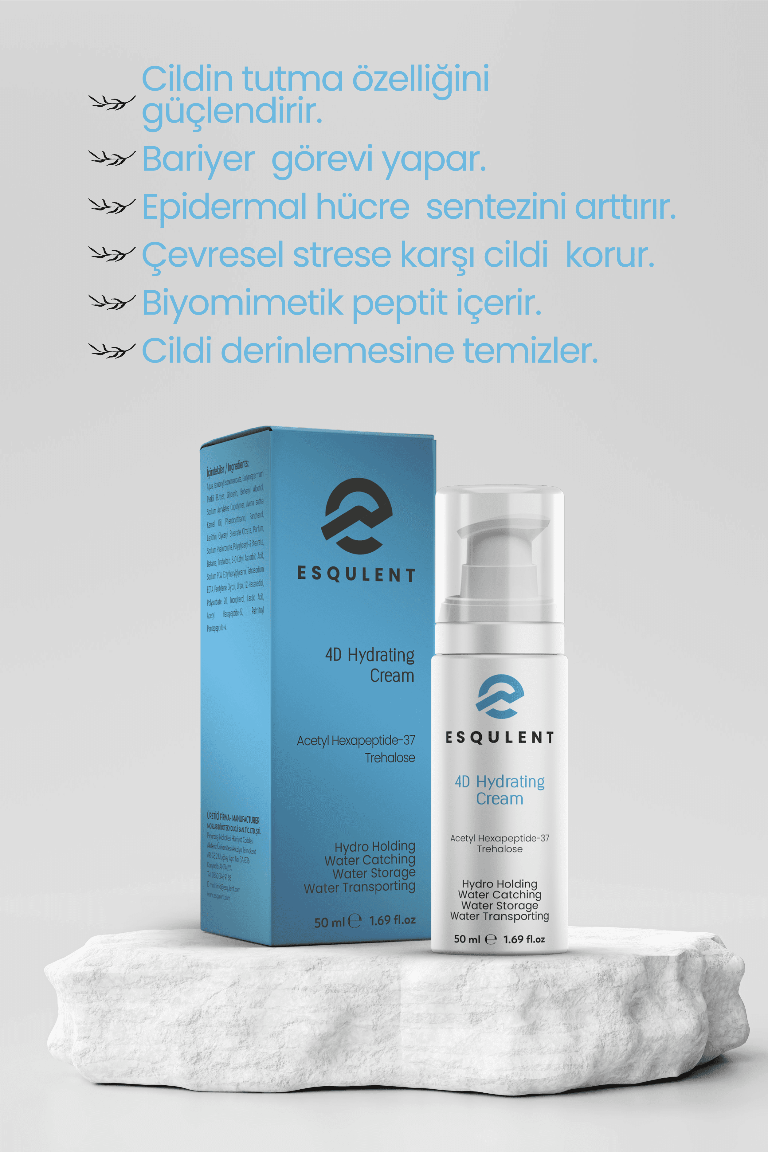    Esqulent Kırışıklık Karşıtı 4 Boyutlu Gece Gündüz Nemlendirici Bakım Kremi 50 ml