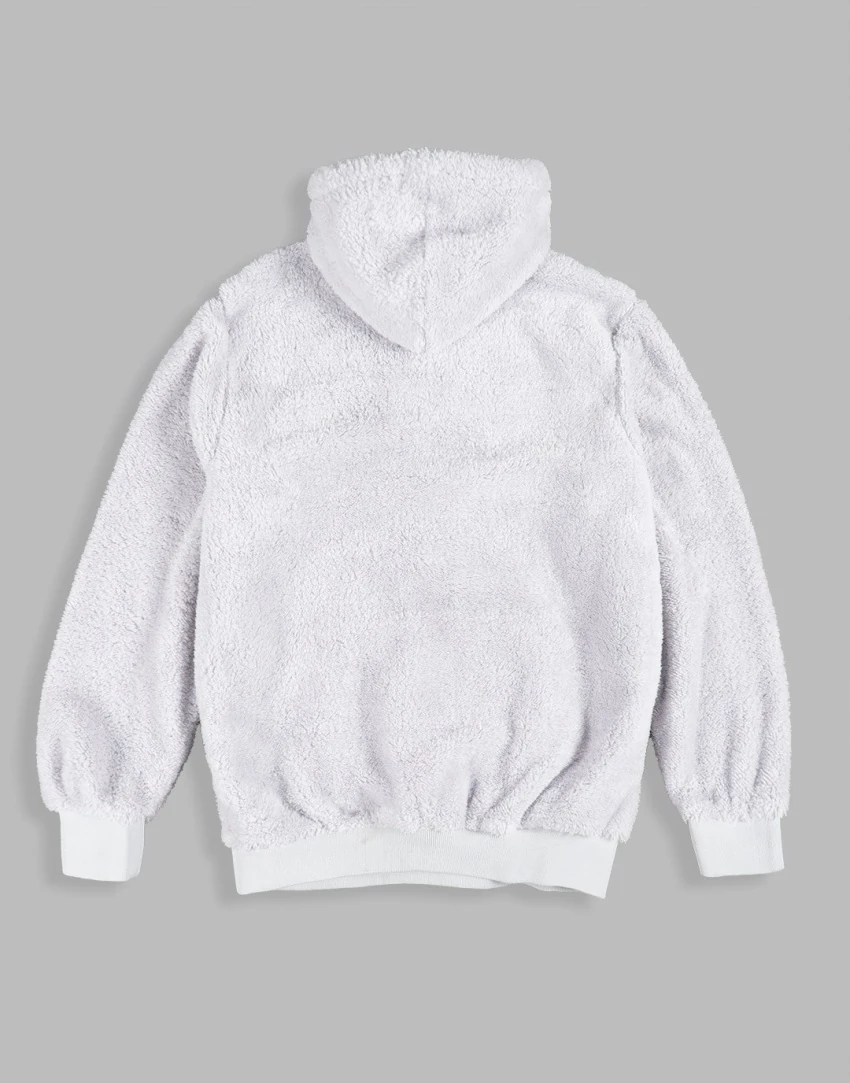 Unisex Oversize MICHIGAN Kapşonlu Peluş Sweatshirt