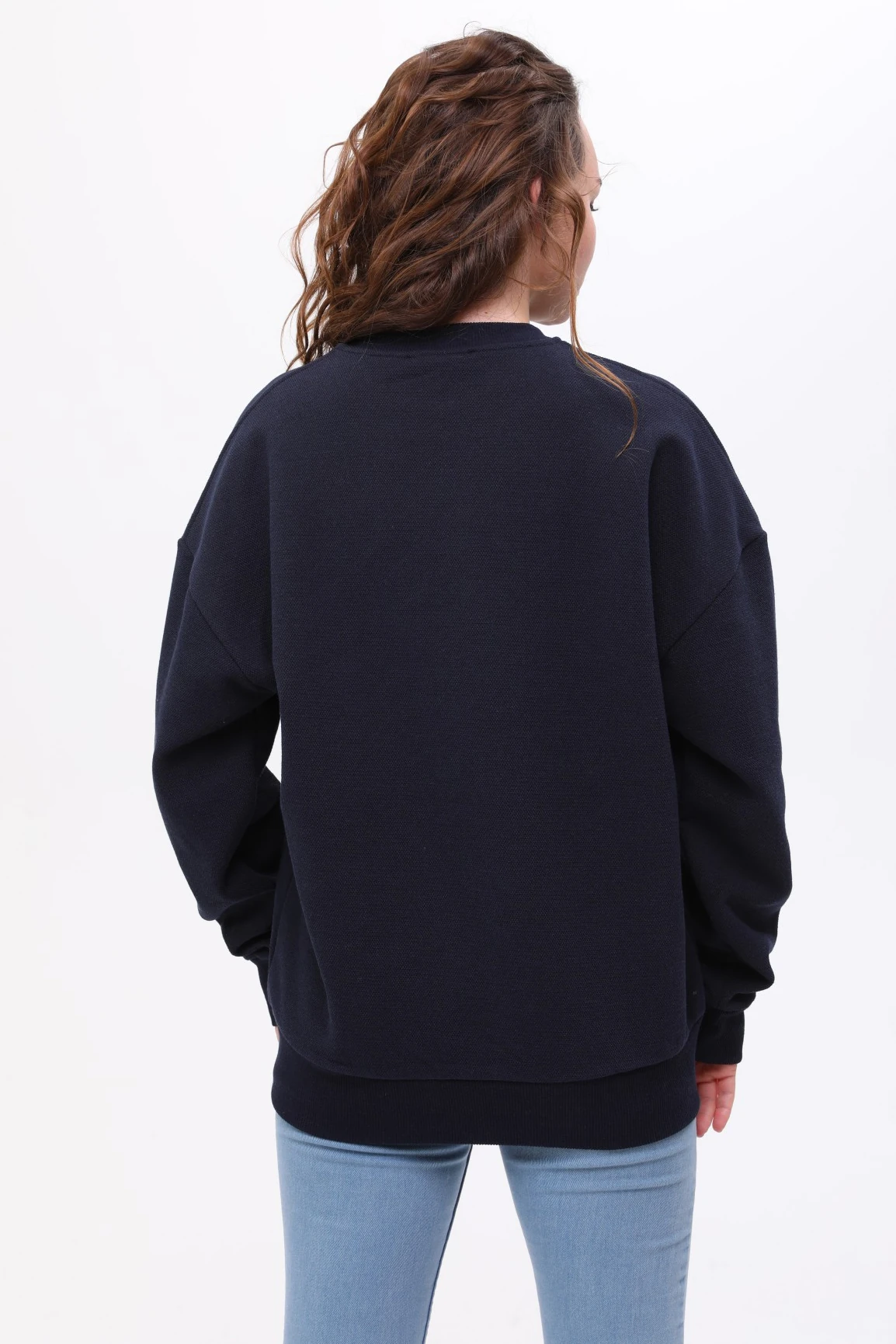  Unisex Oversize PARİS Nakiş İşlemeli Sweatshirt