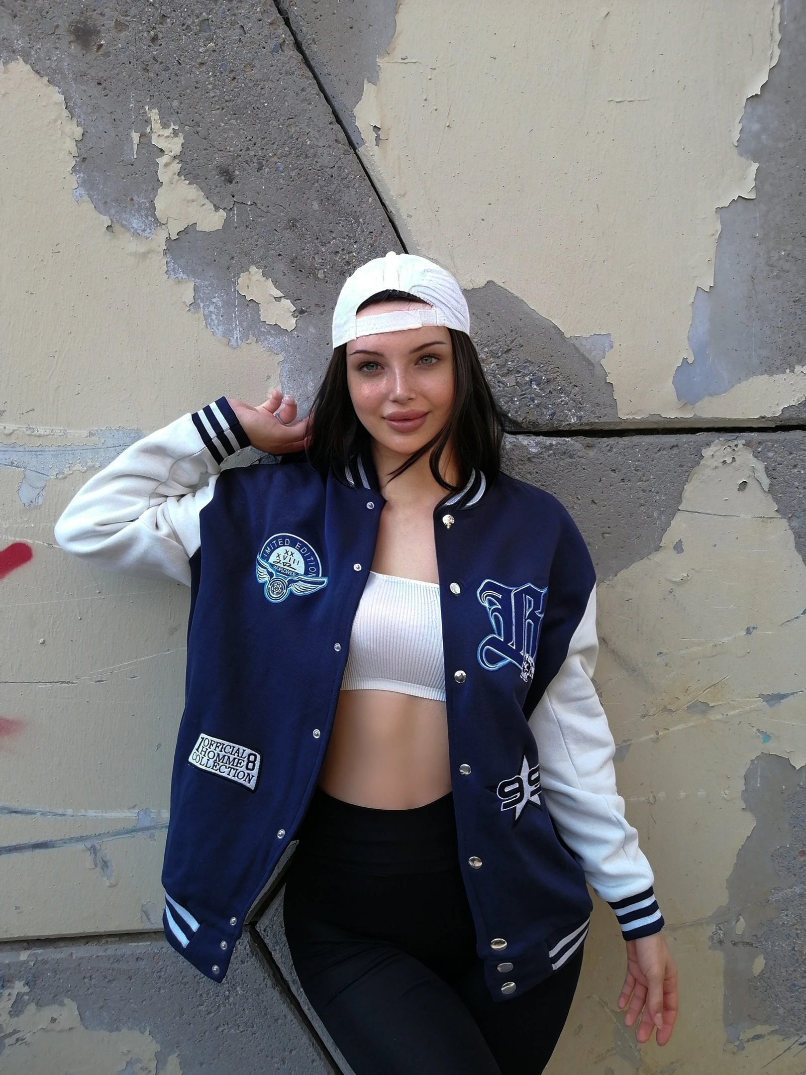 Unisex Oversize OWNERS CLUB Bomber Kolej Ceket