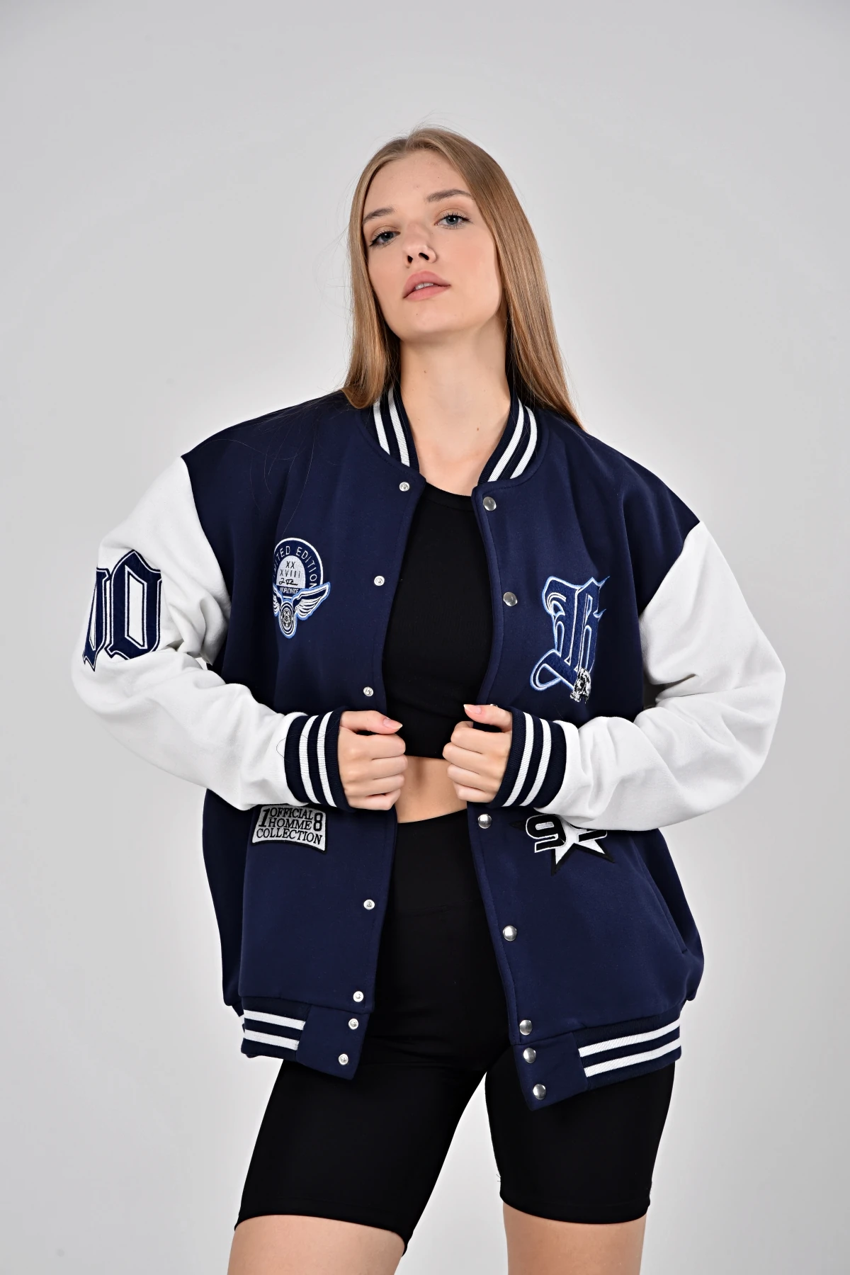 Unisex Oversize OWNERS CLUB Bomber Kolej Ceket