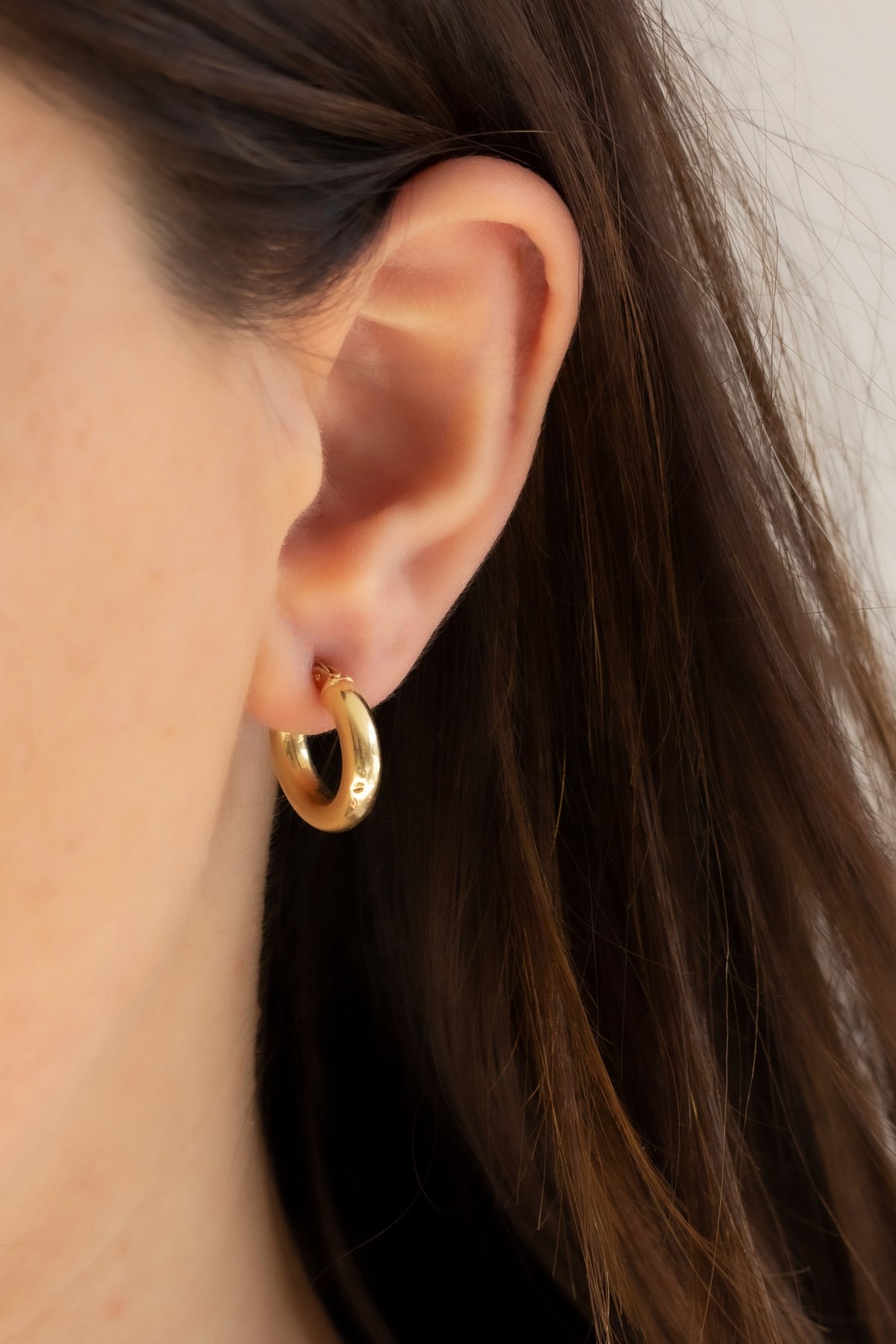 14 Carat Gold Classic Hoop Earrings