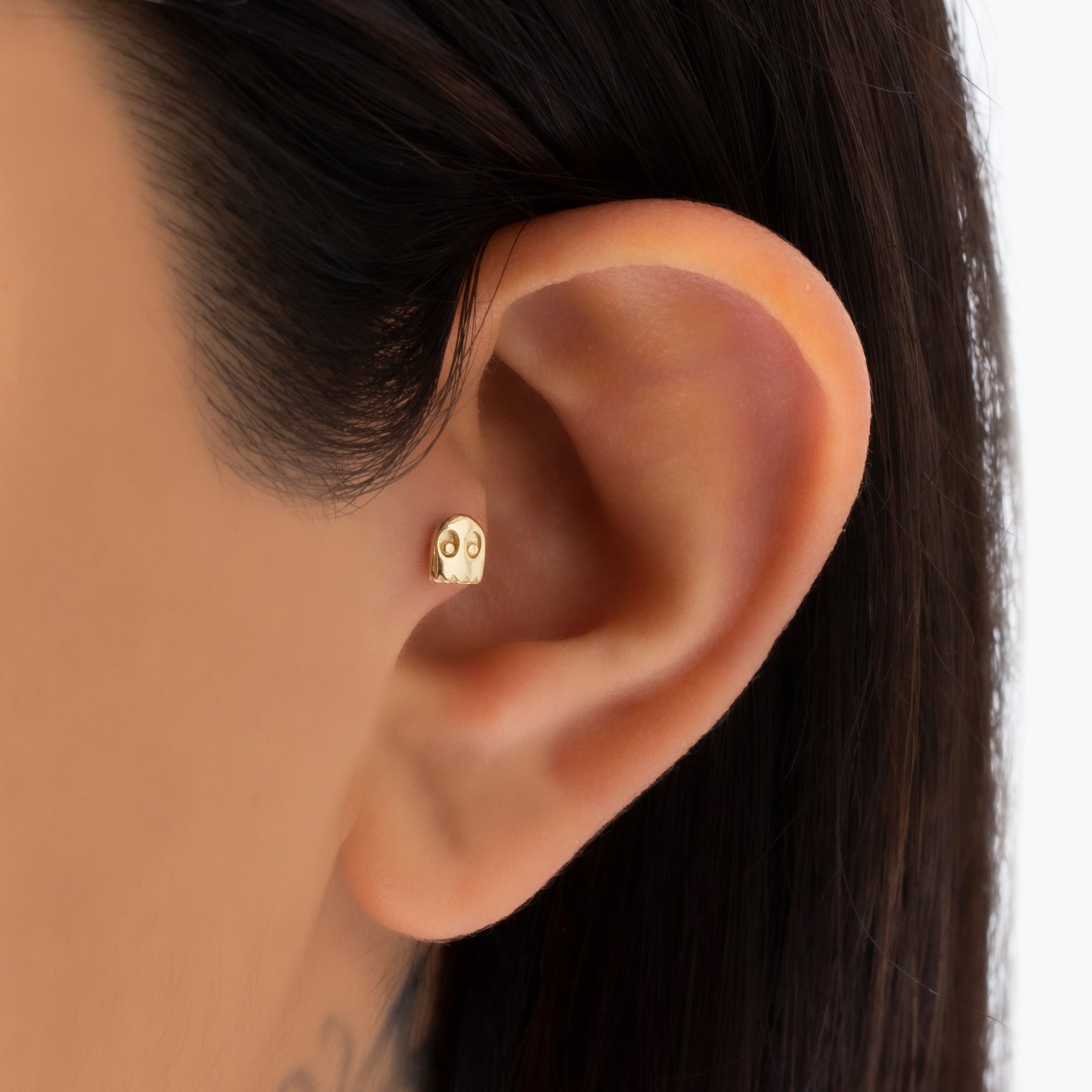 14 Carat Gold Ghost Piercing