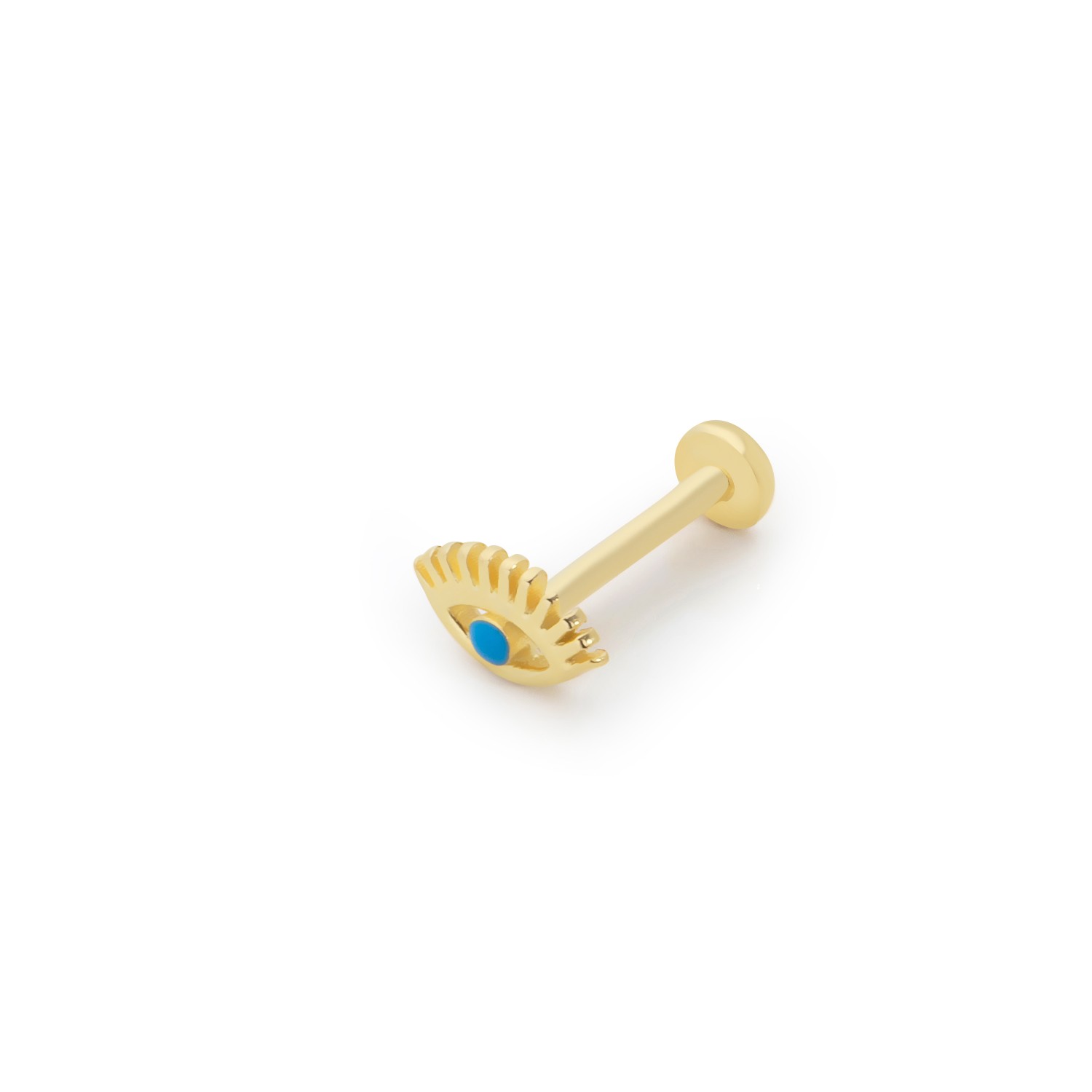 14 Carat Gold Enamel Eye Piercing