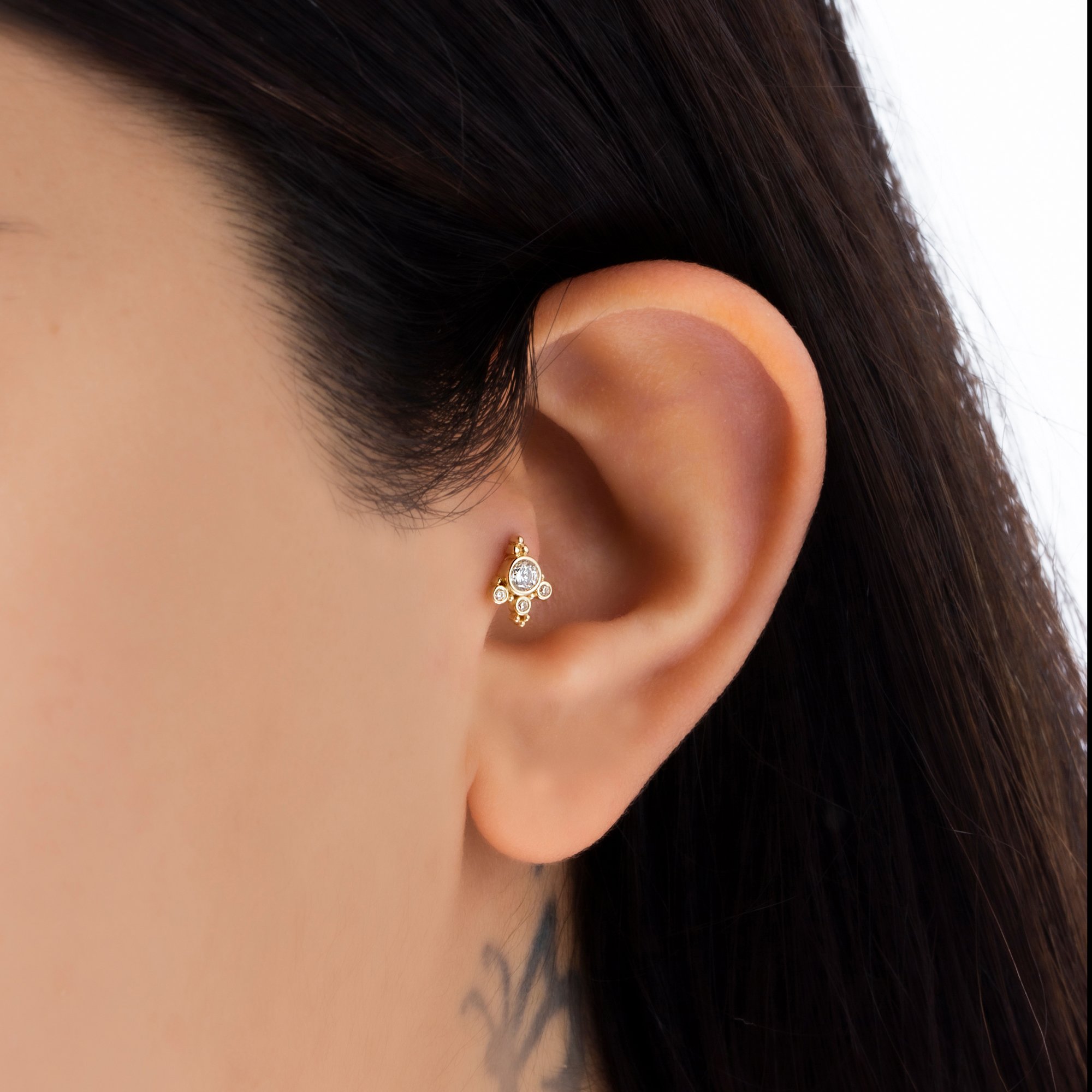 14 Carat Gold Elegant Piercing