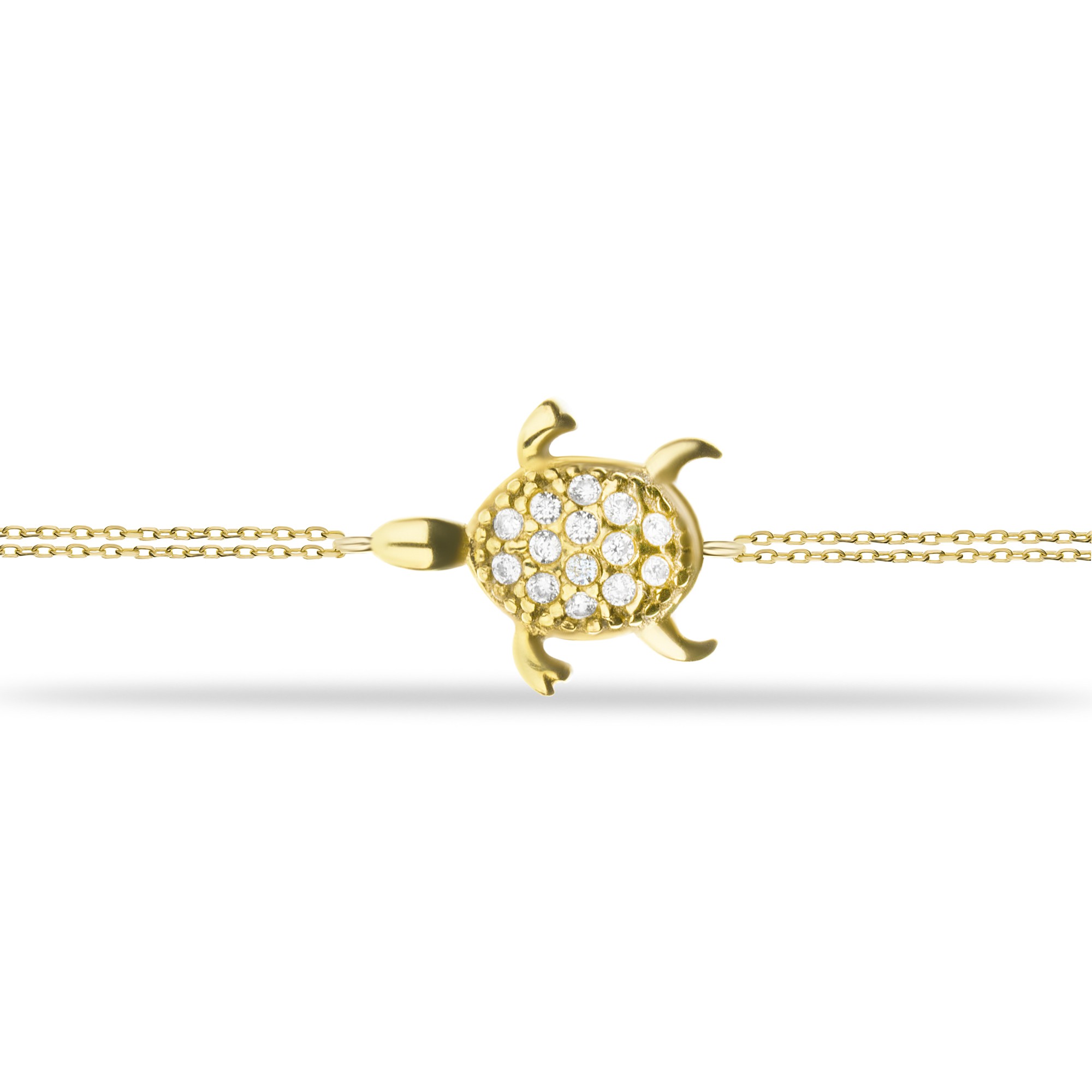 14 Carat Gold Turtle Bracelet