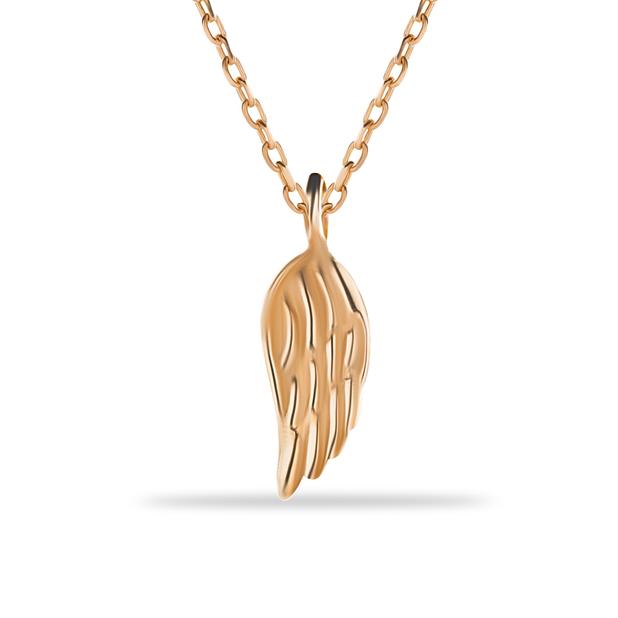 14 Carat Gold Angel Wing Necklace