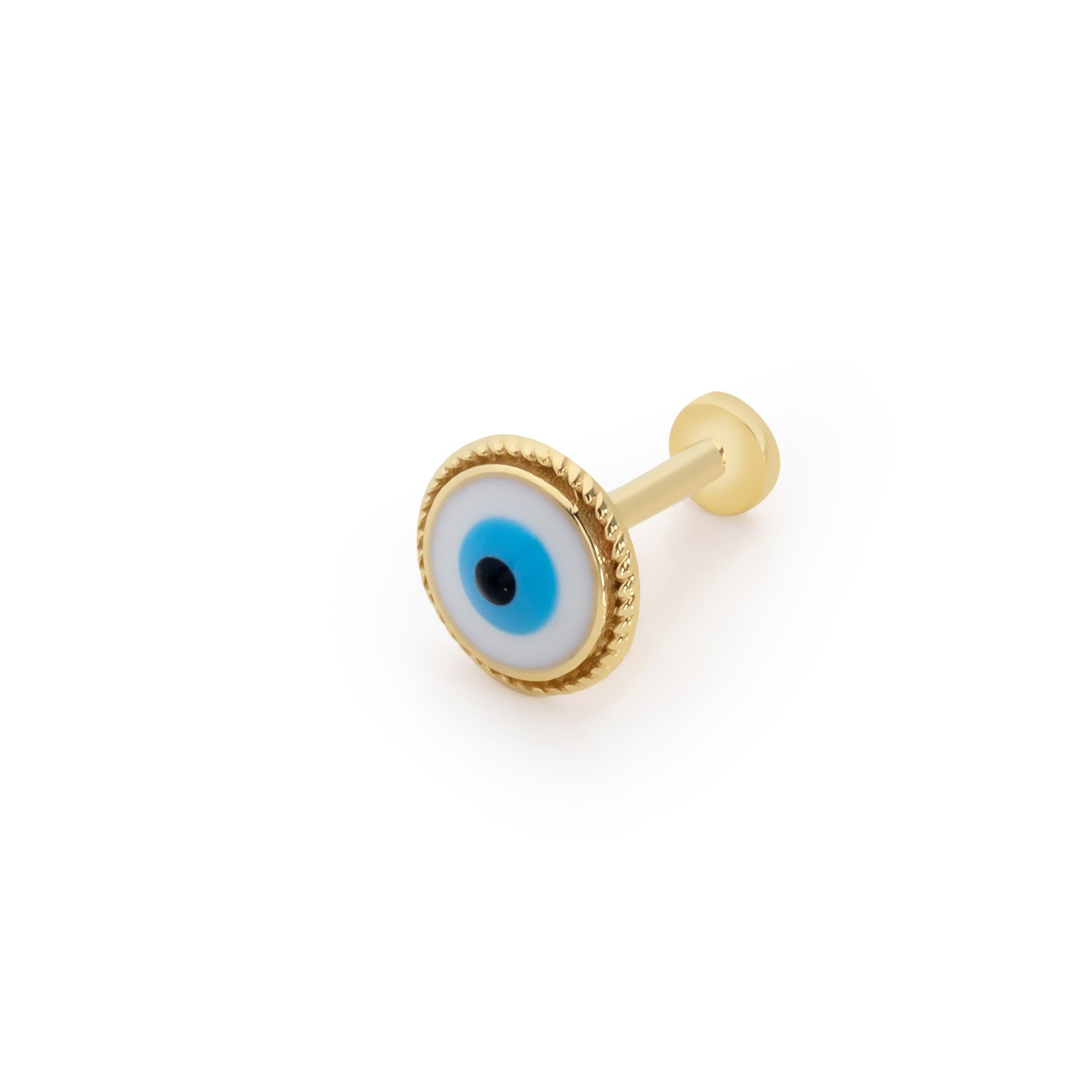 14 carat gold evil eye piercing