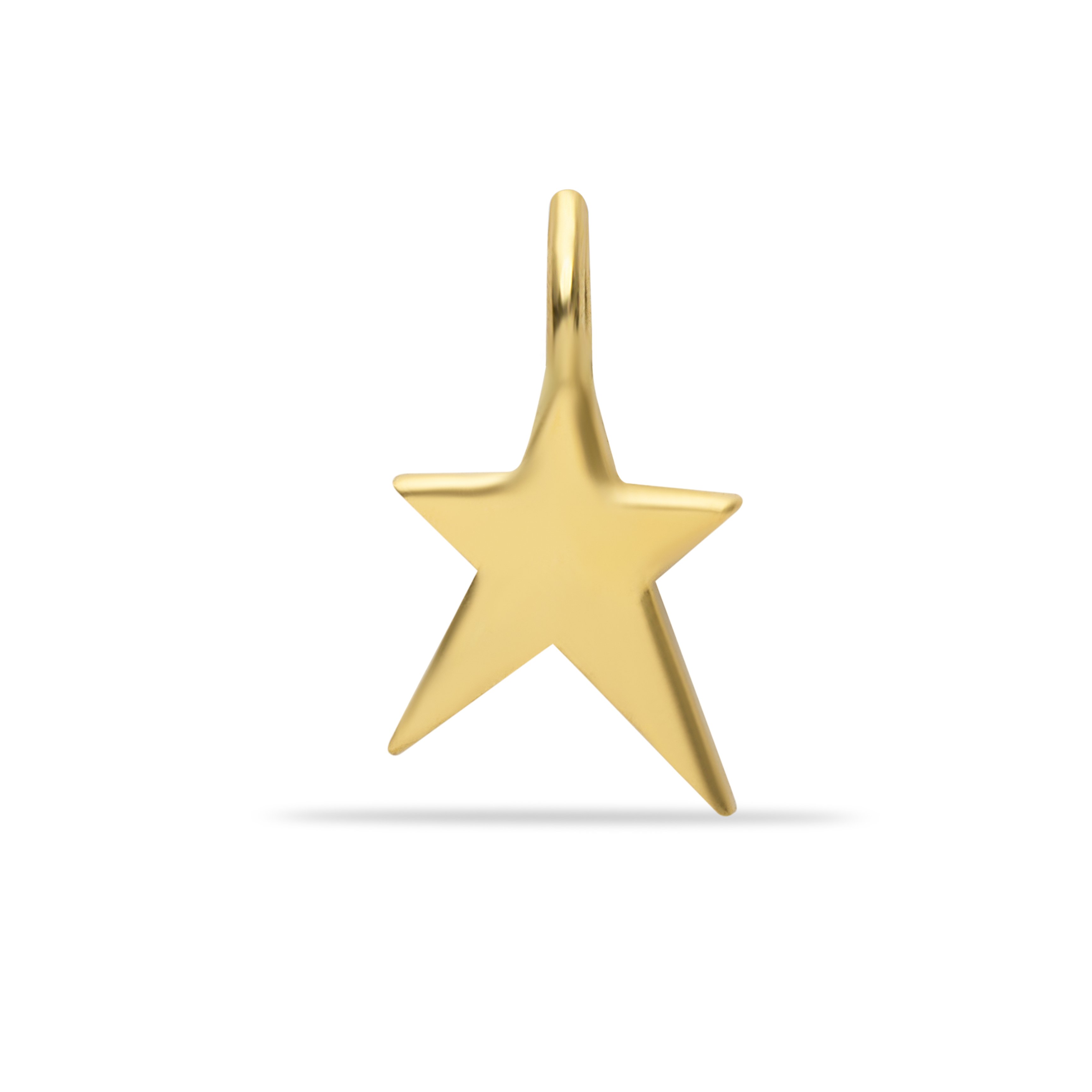 14 Carat Gold Asymmetric Star Pendant