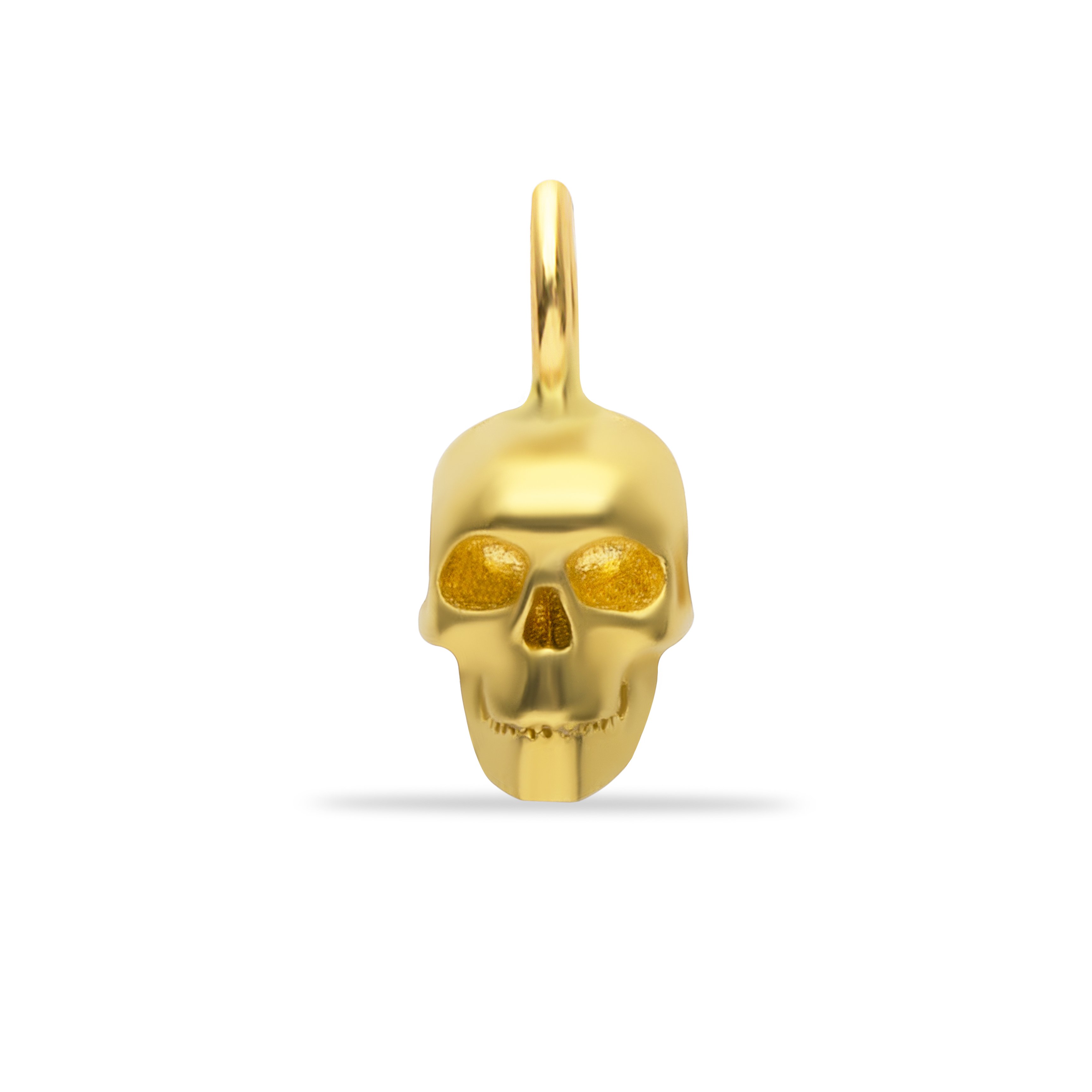 14 Carat Gold Skull Pendant