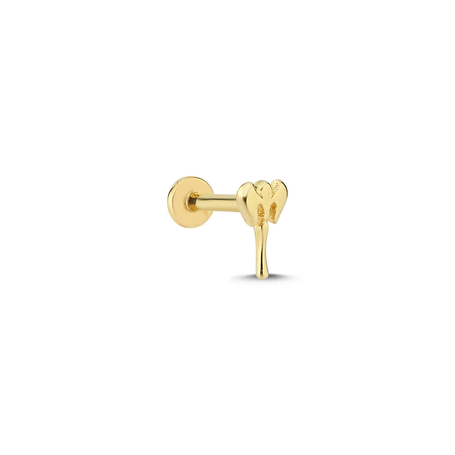 14 Carat Gold Double Ax Piercing