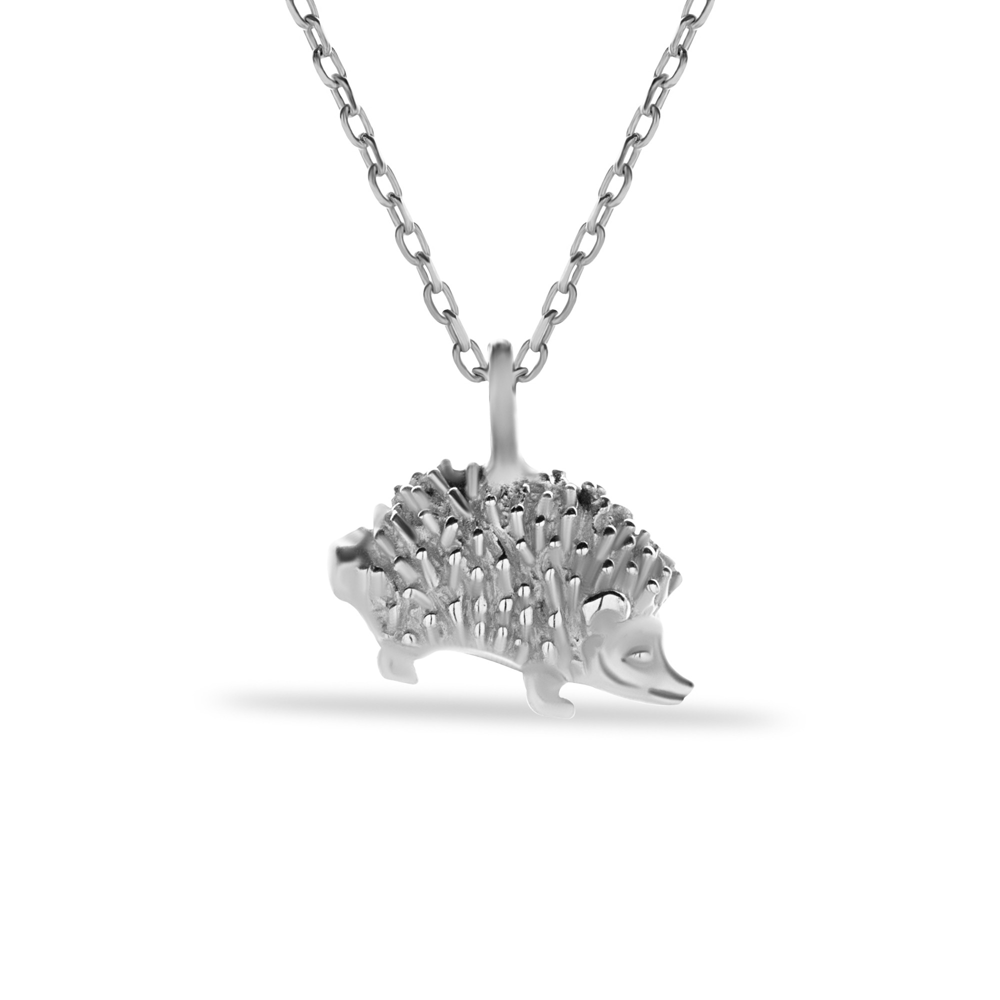 14 Carat Gold Hedgehog Necklace