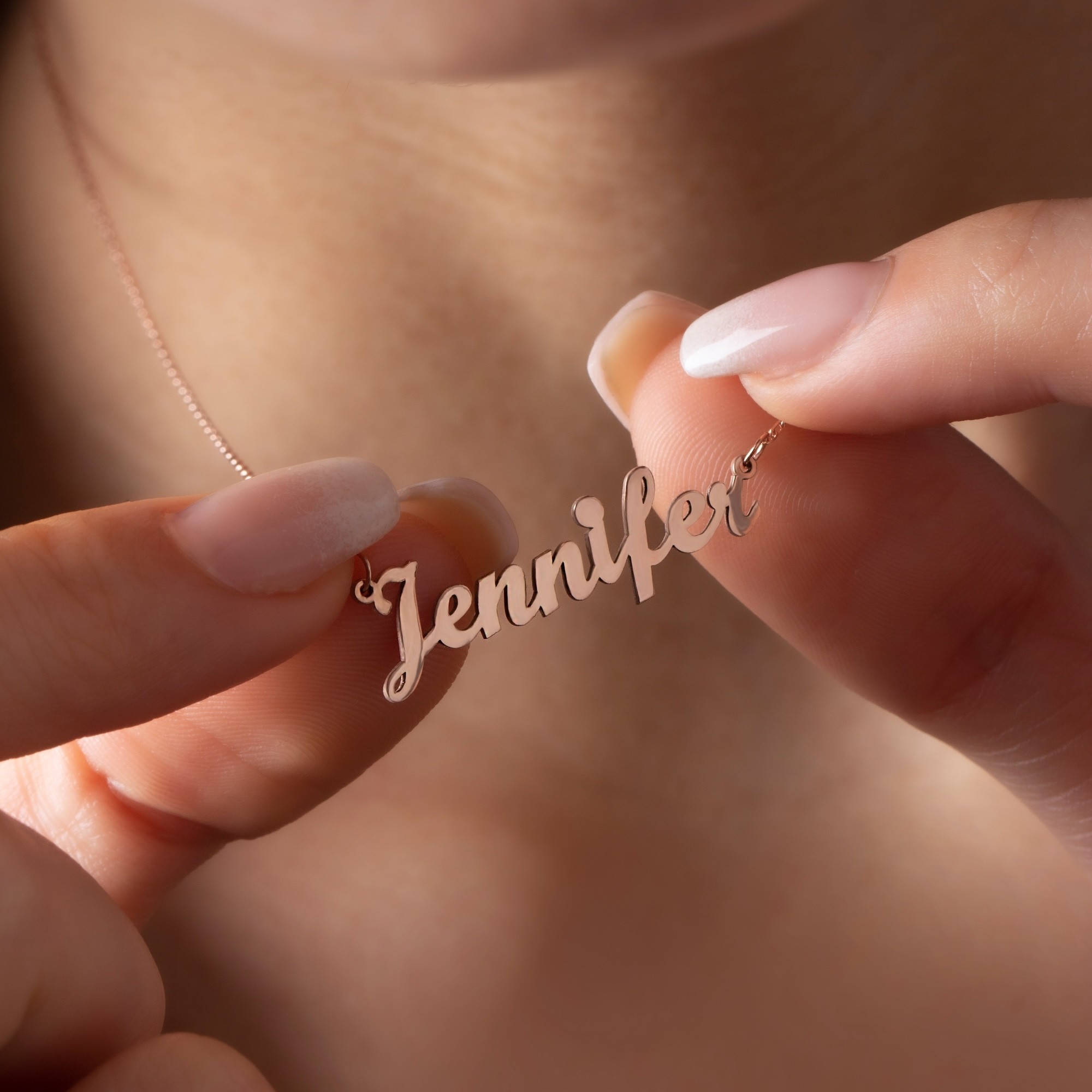 14 Carat Gold Name Necklace