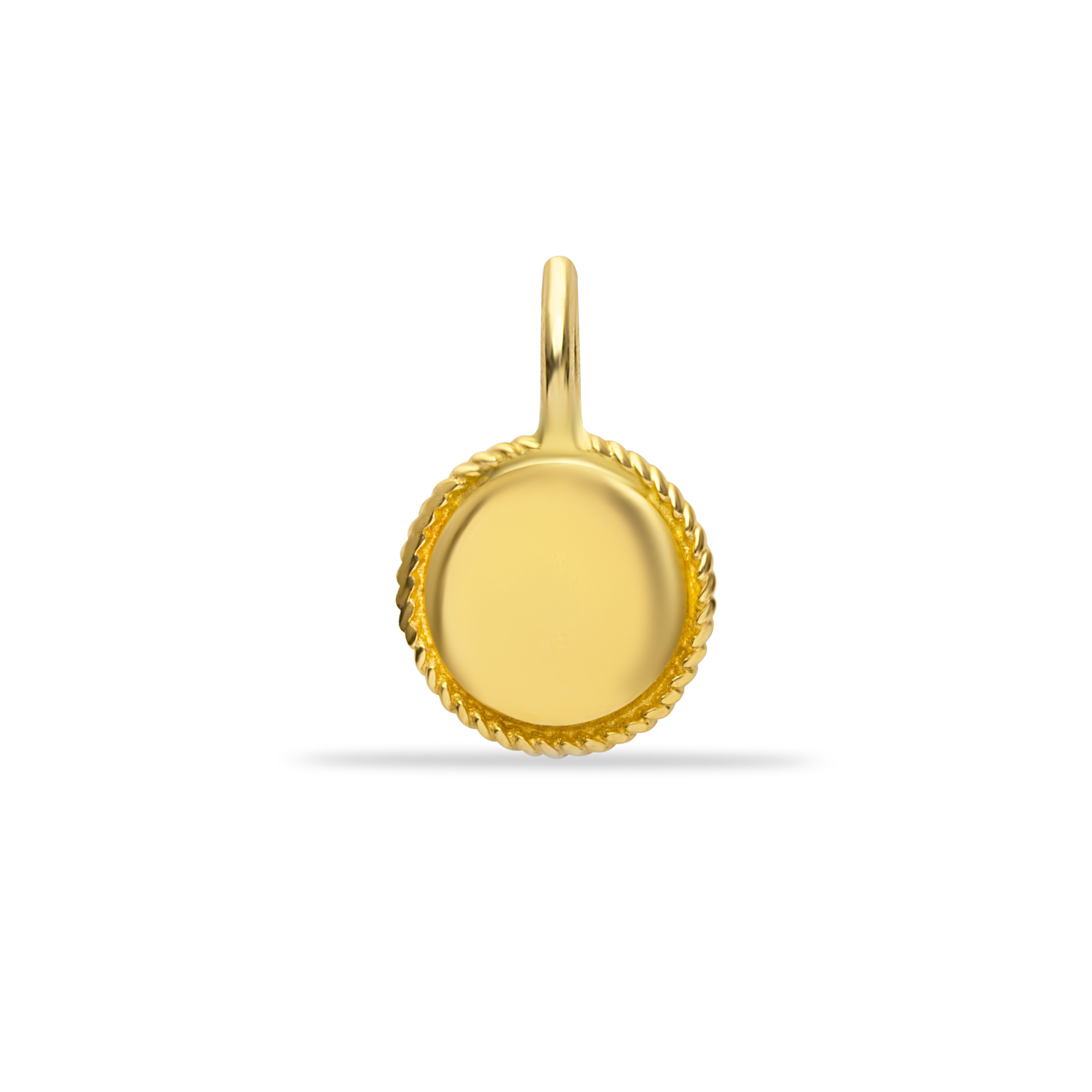 14 Carat Gold Elegant Design Plate Pendant