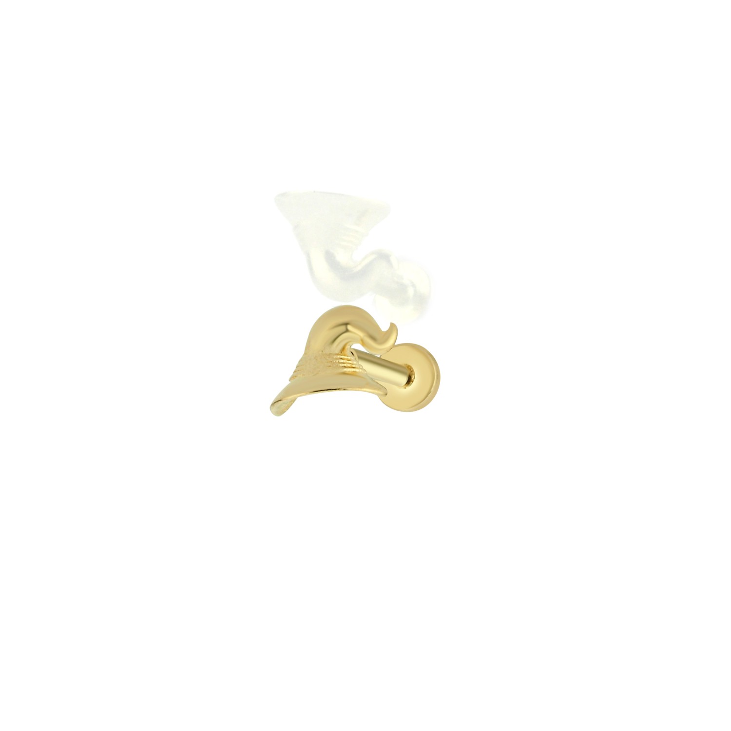 14 Carat Gold Witch Hat Piercing