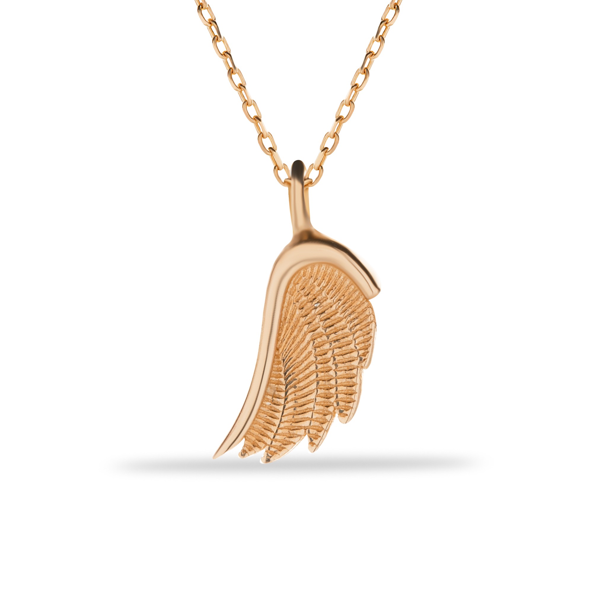 14 Carat Gold Detail Angel Wing Gold Necklace