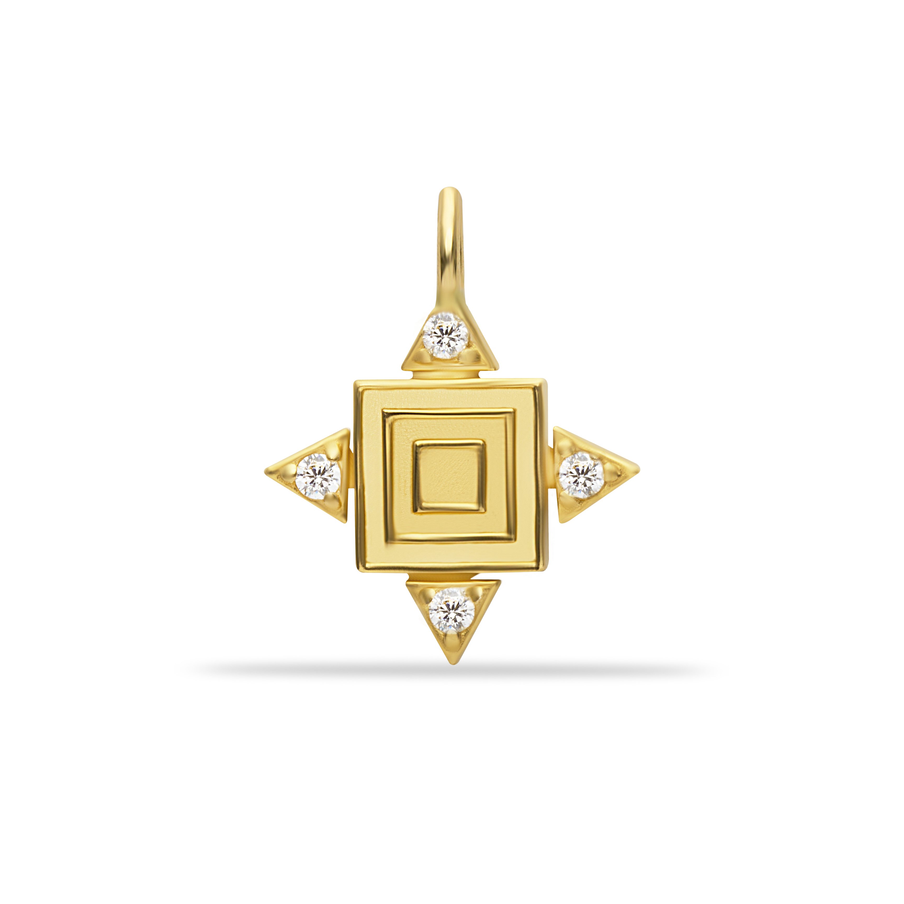 14 Carat Gold Labyrinth Pendant