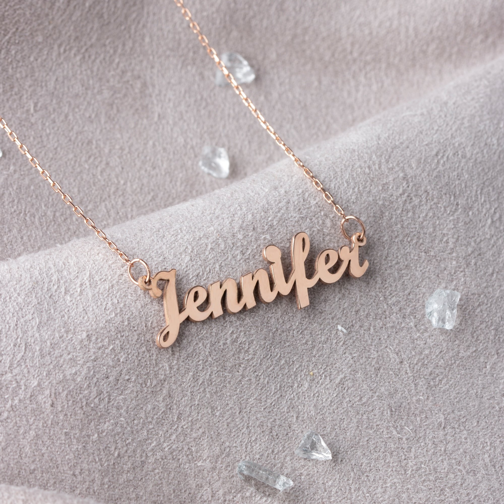 14 Carat Gold Name Necklace