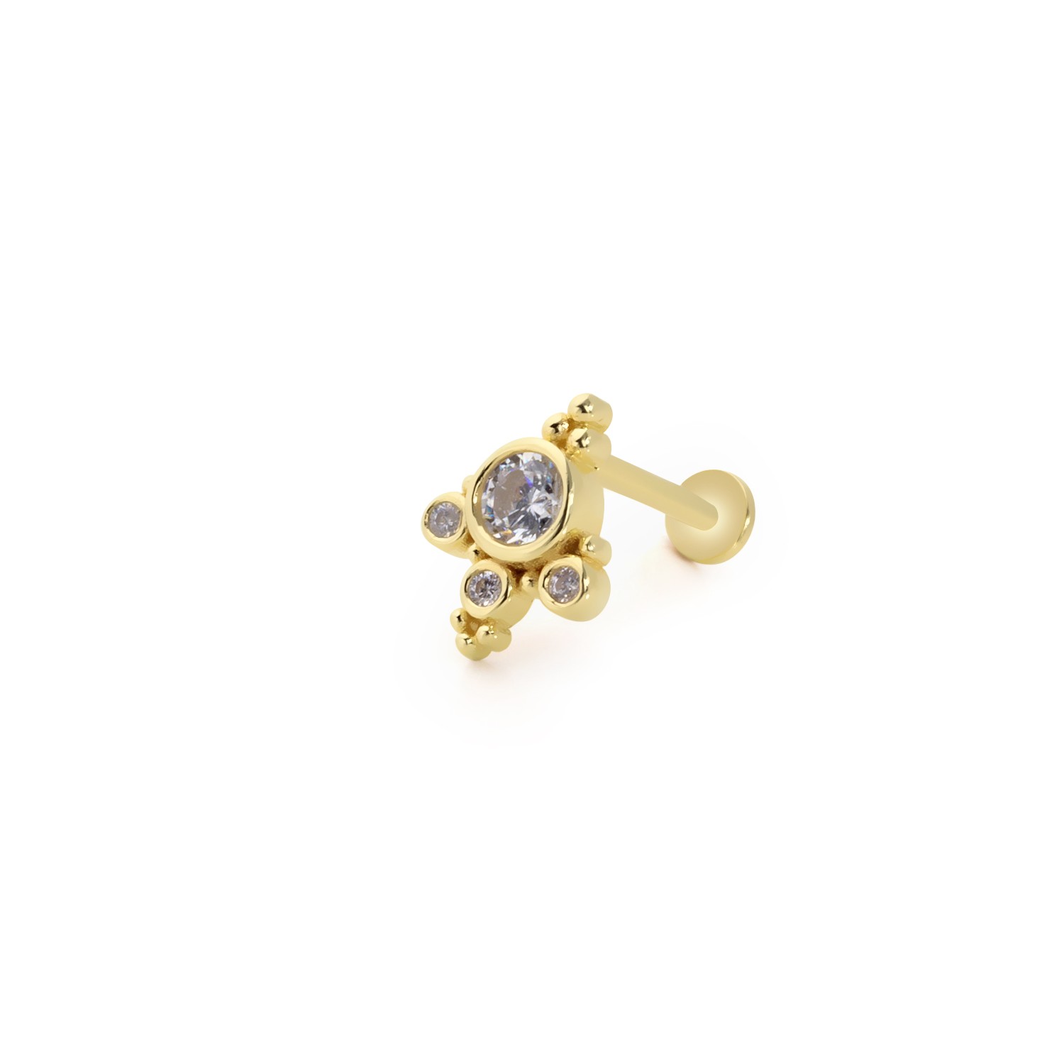 14 Carat Gold Elegant Piercing