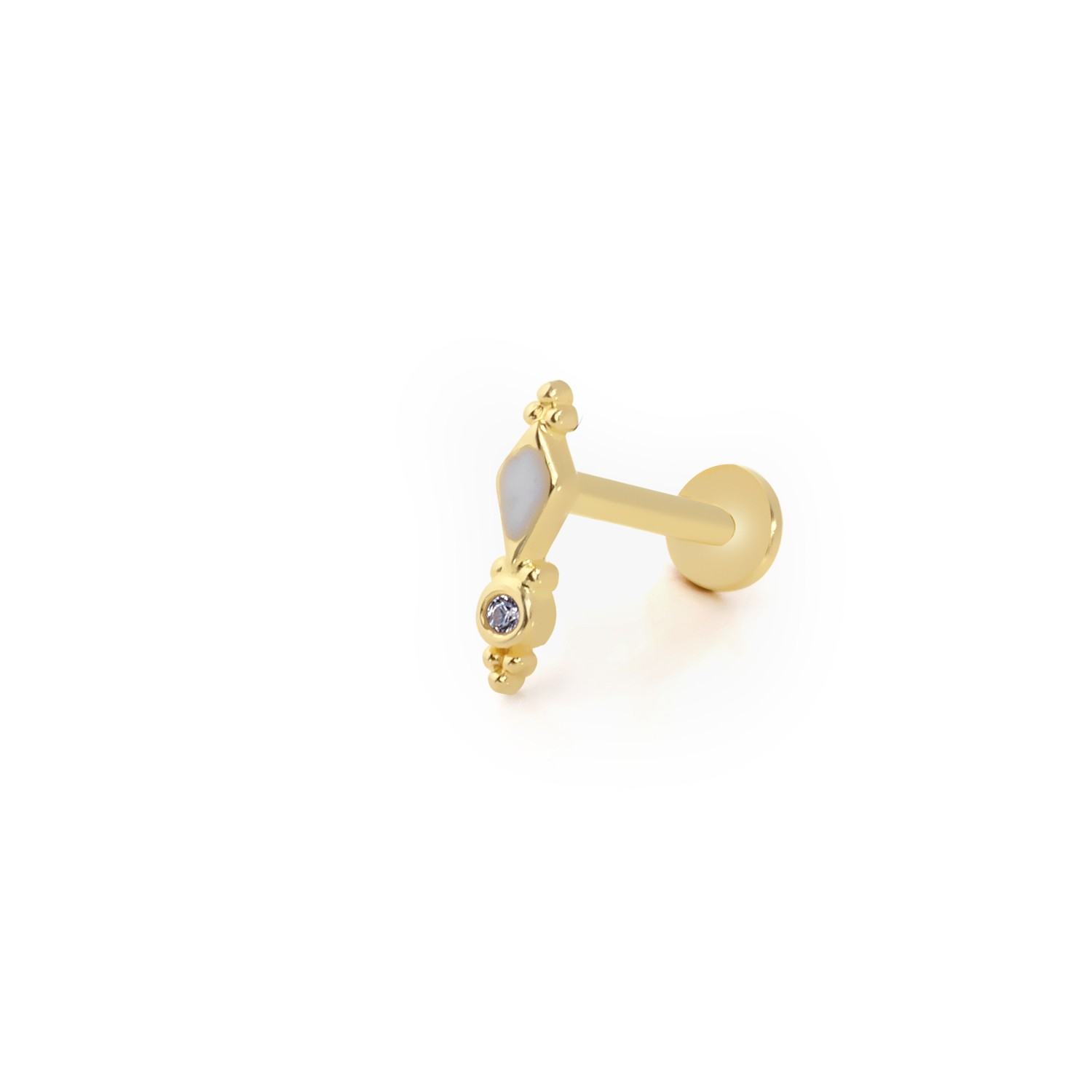 14 Carat Gold Design Piercing